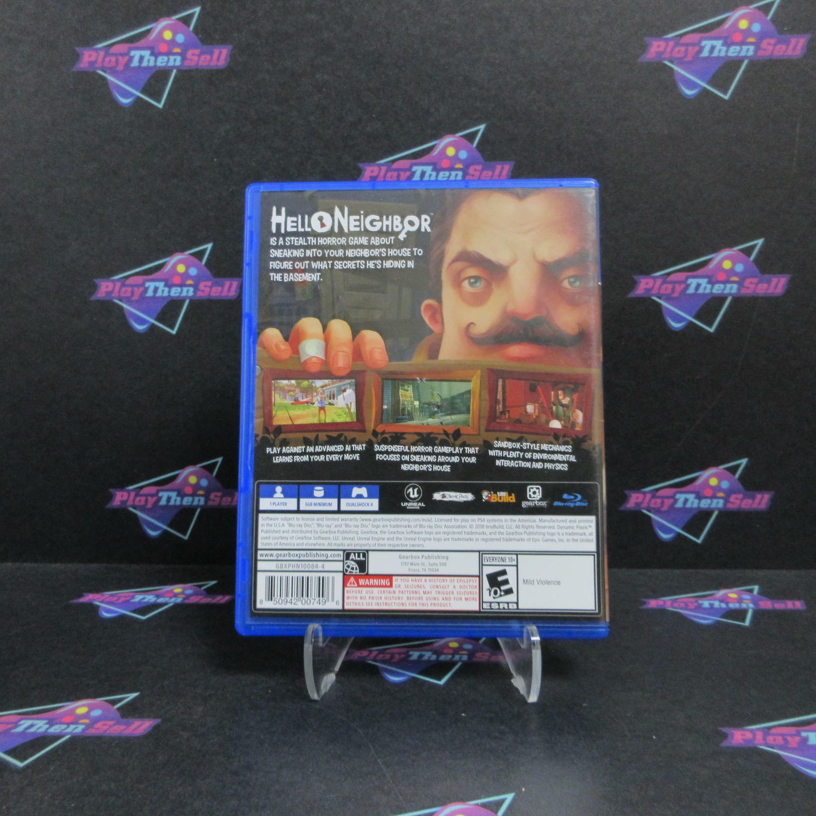 Hello Neighbor PS4 PlayStation 4 AD - Very Good