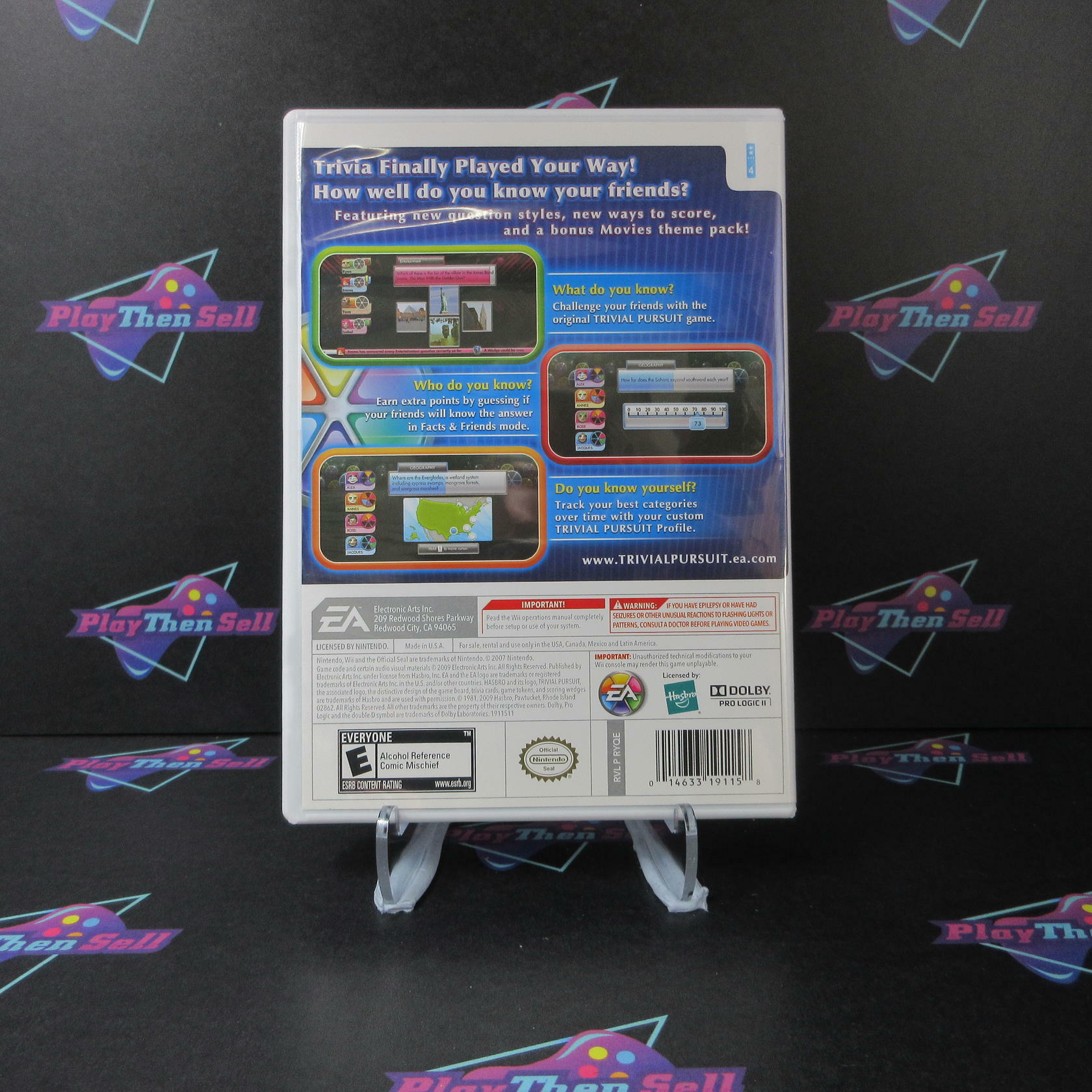 Trivial Pursuit Nintendo Wii Complete - Excellent