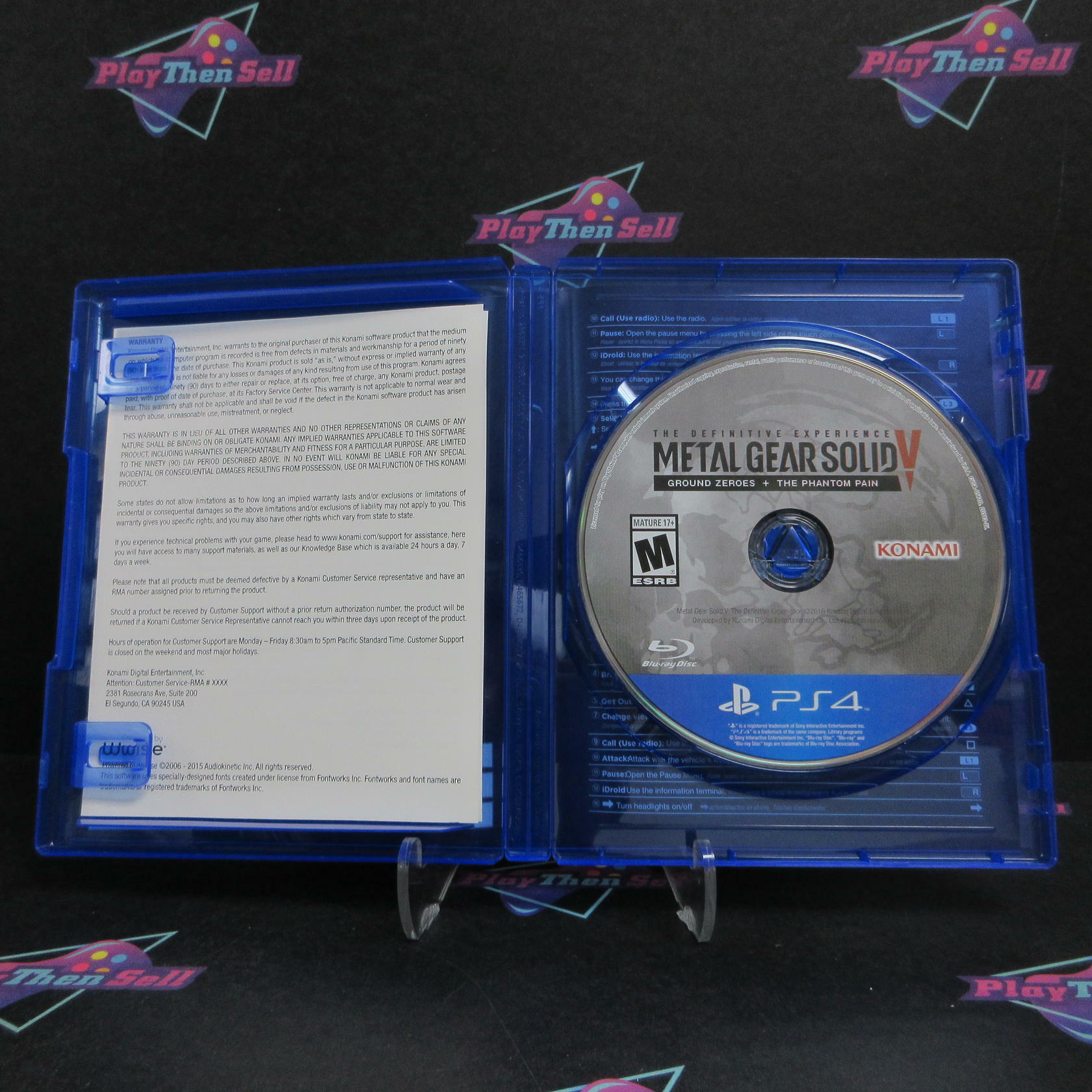 Metal Gear Solid V The Definitive Experience PS4 PlayStation 4 CIB - Excellent