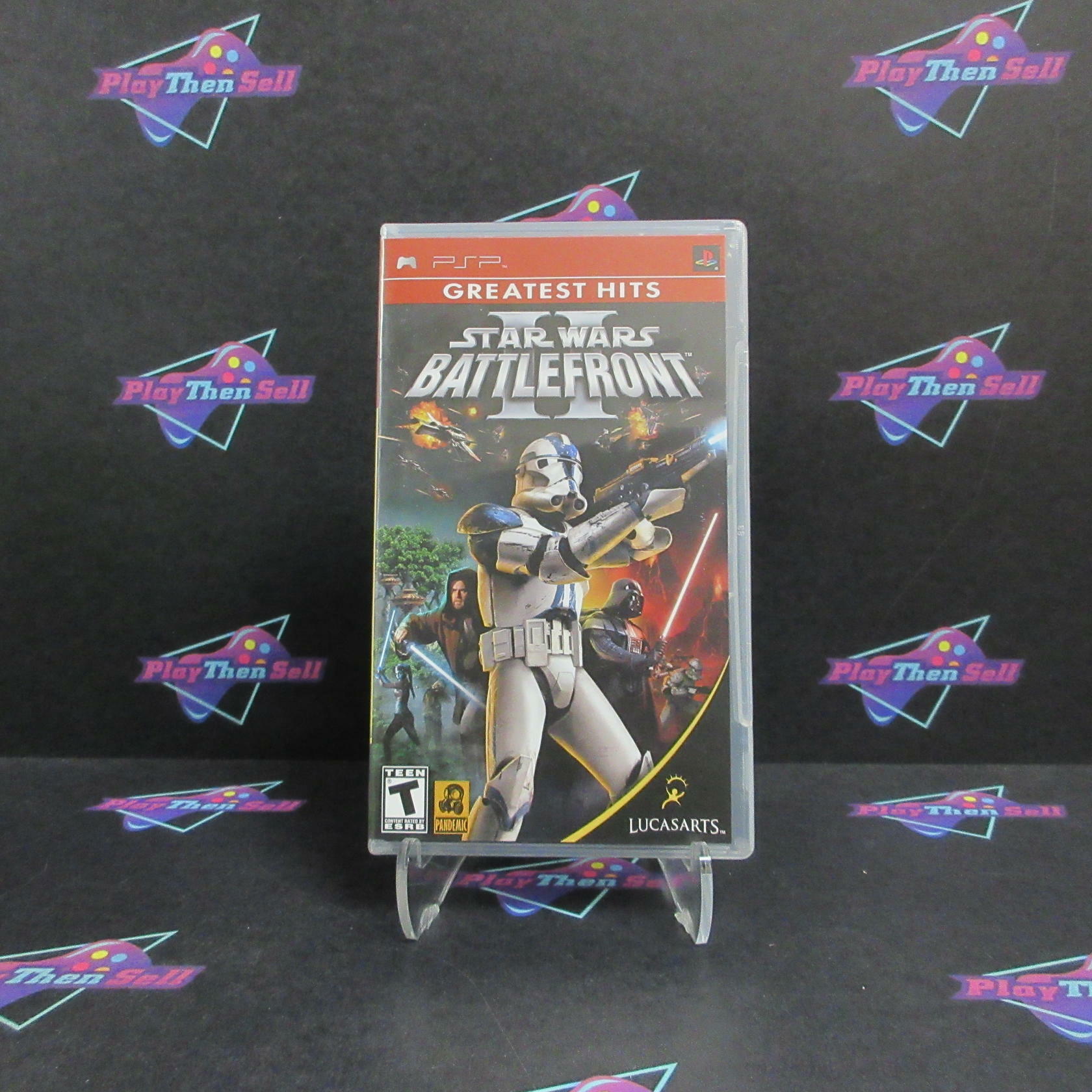 Star Wars Battlefront II Clear UMD Sony PSP GH Complete - Refurbished