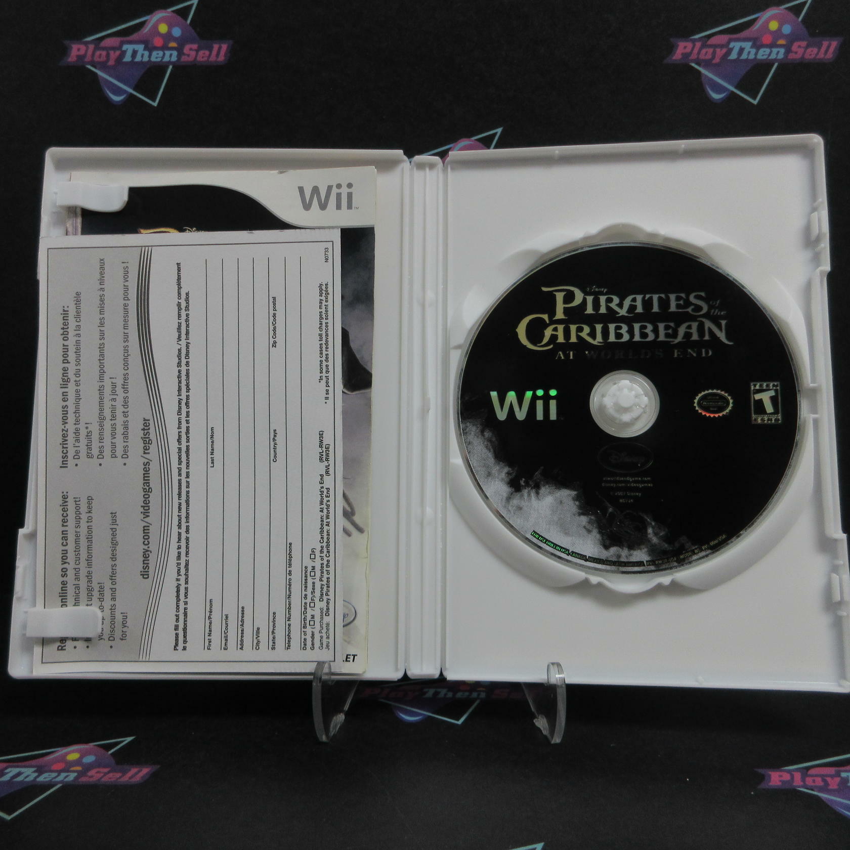 Pirates of the Caribbean At World's End Nintendo Wii + Reg Card CIB - Refurbished