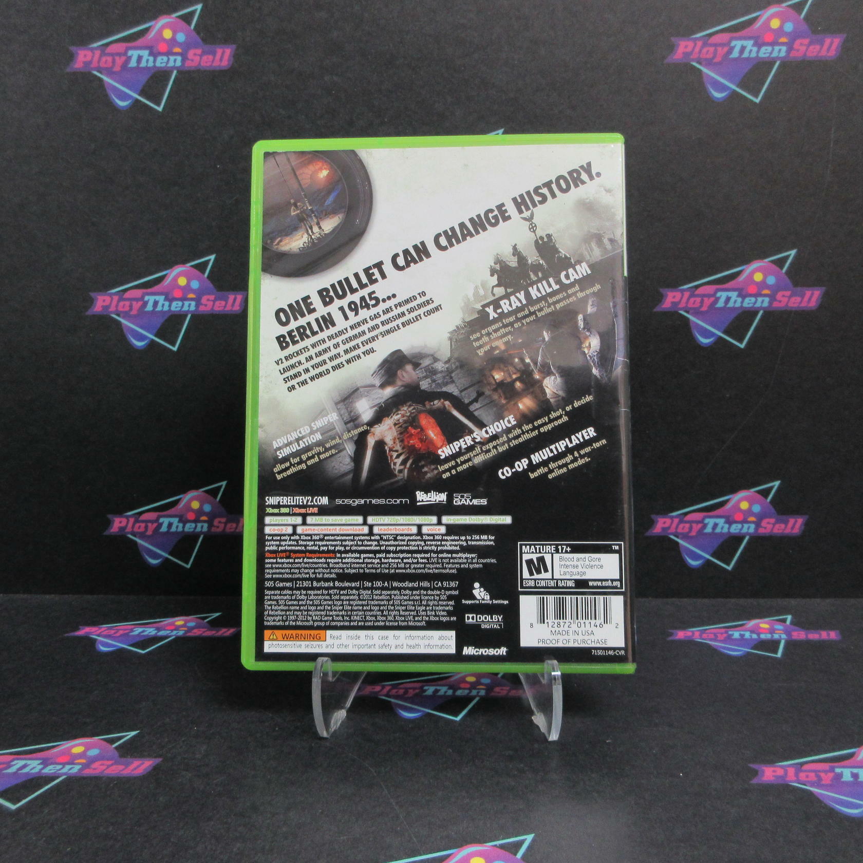 Sniper Elite V2 Xbox 360 Complete - Excellent
