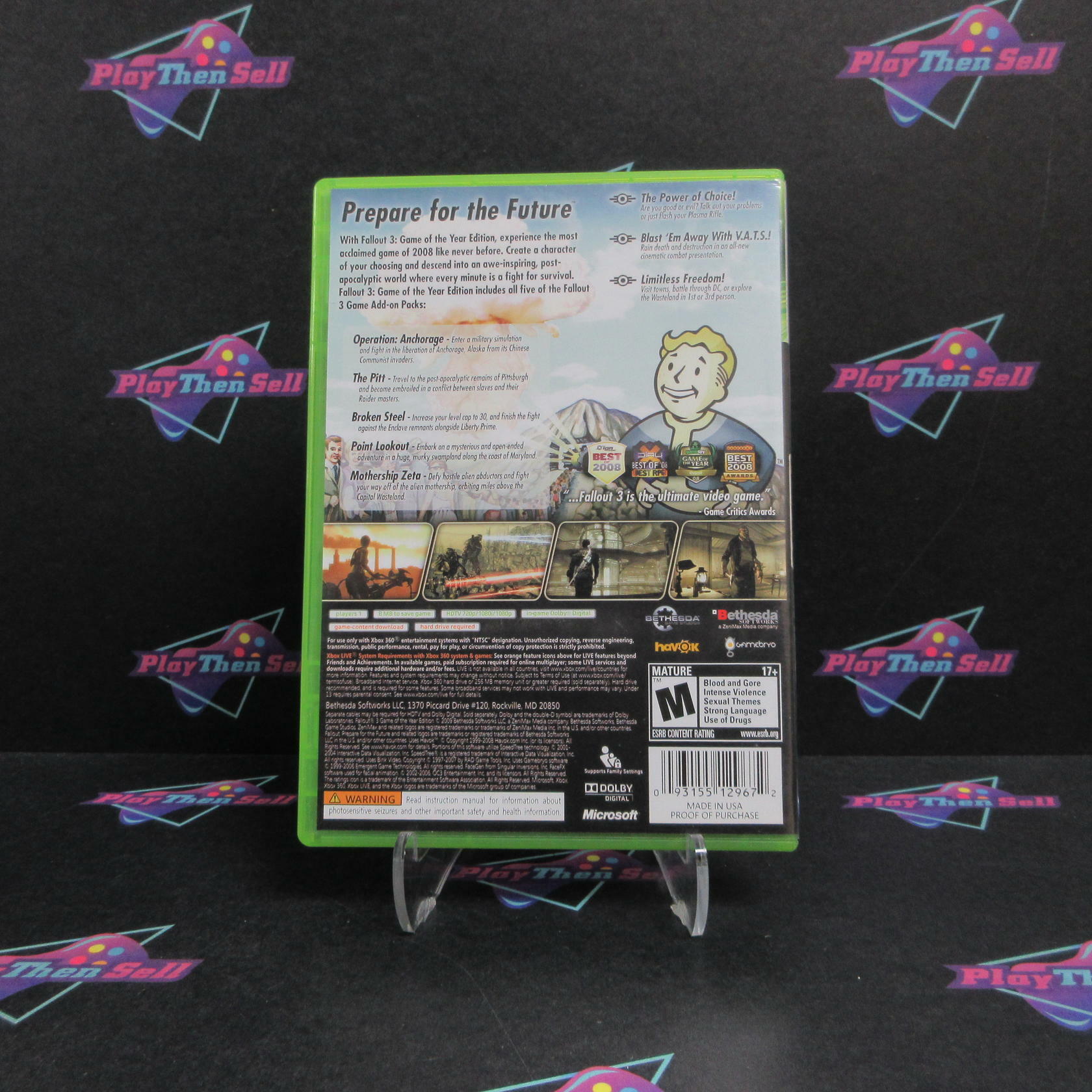 Fallout 3 GOTY Xbox 360 Complete - Excellent