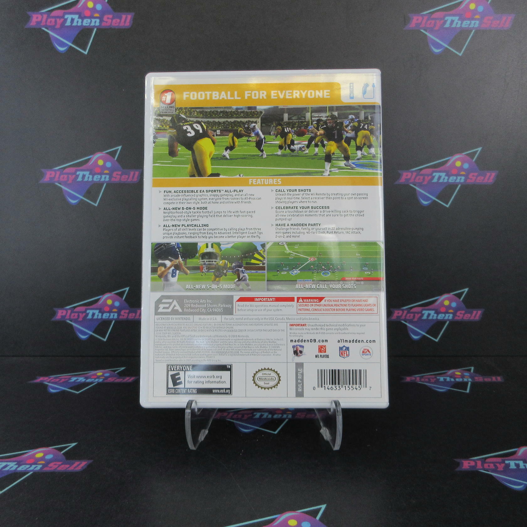 Madden NFL 09 All-Play Nintendo Wii Complete - Refurbished