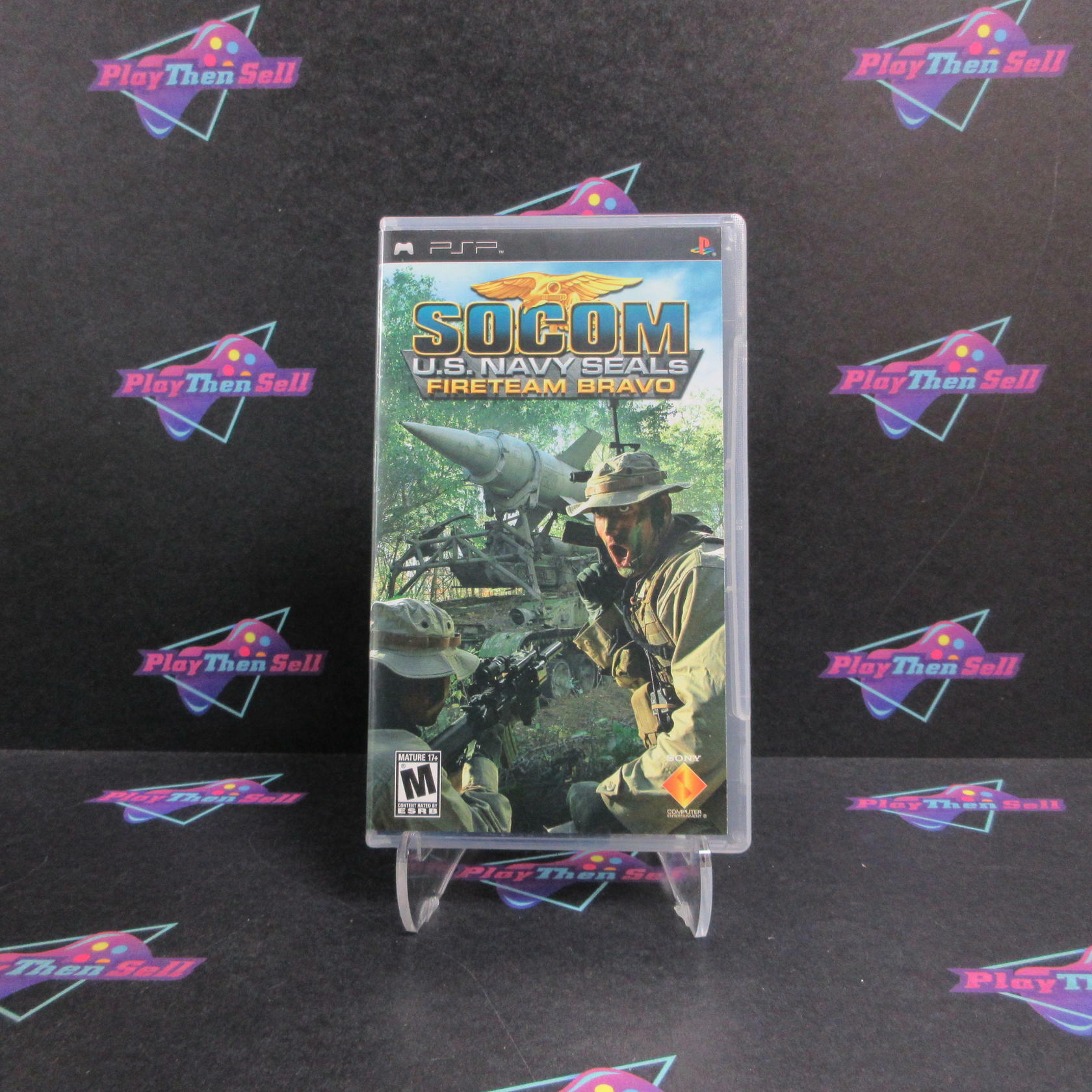 SOCOM Fireteam Bravo Clear UMD Sony PSP + Reg Card Complete - Refurbished