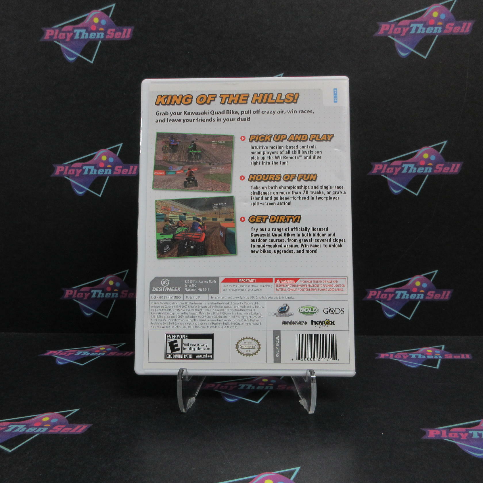 Kawasaki Quad Bikes Nintendo Wii Complete - Refurbished