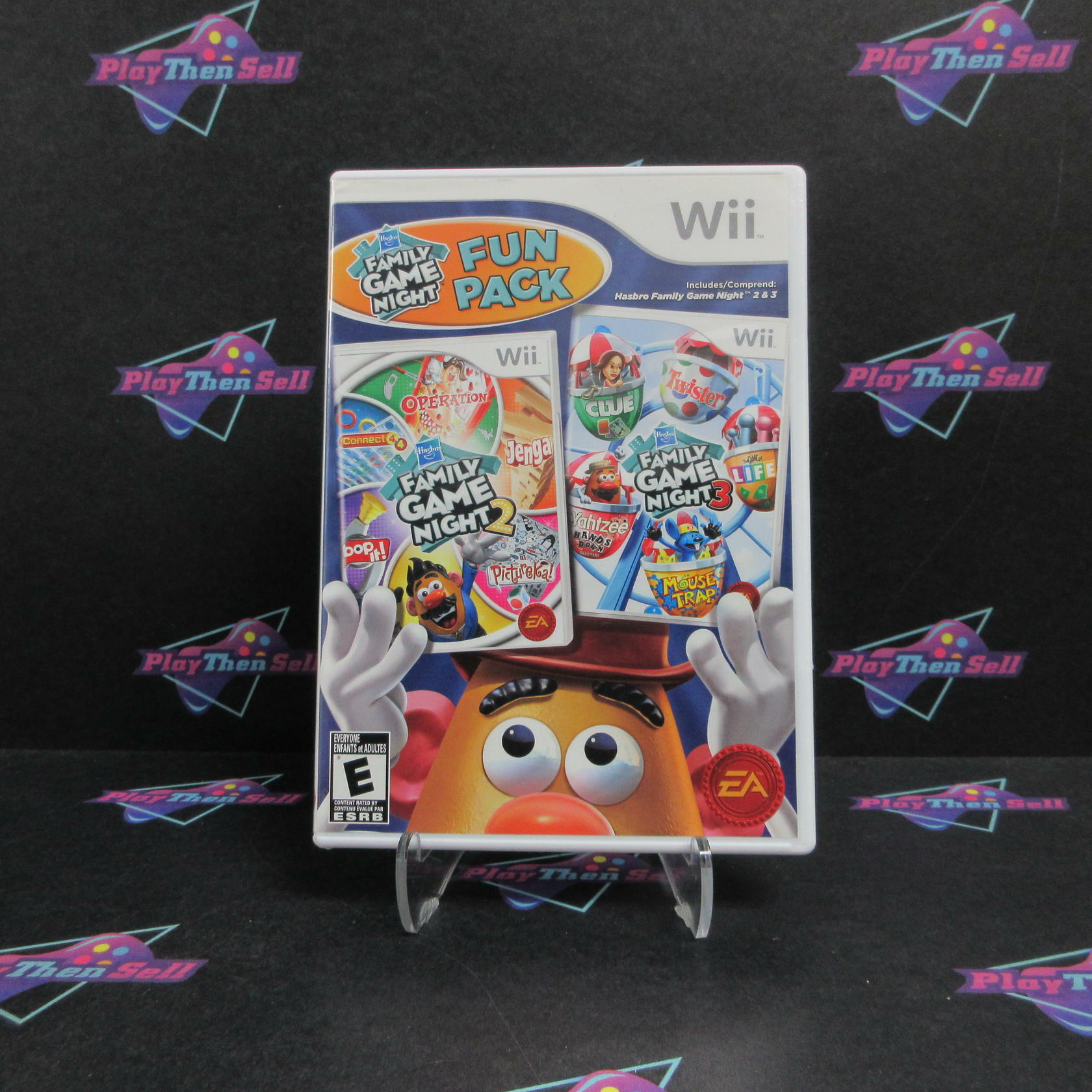 Hasbro Family Game Night 2 & 3 Fun Pack Nintendo Wii Complete - Refurbished