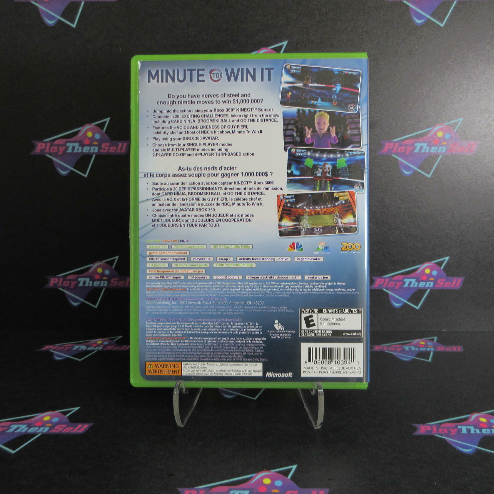 Minute to Win It Xbox 360 Complete - Excellent