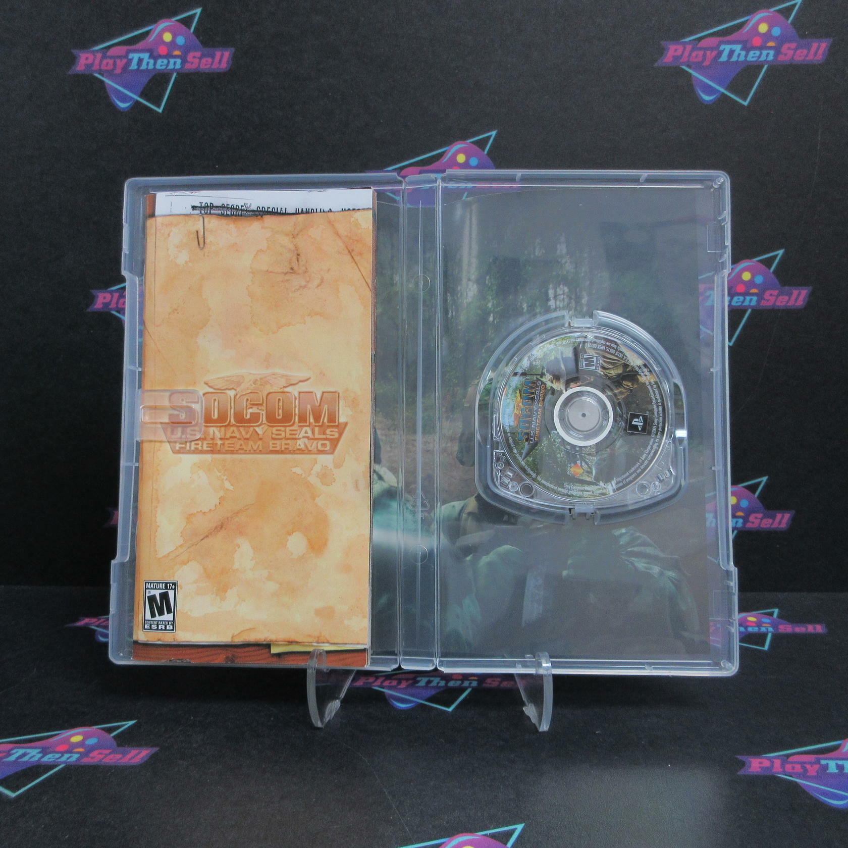 SOCOM Fireteam Bravo Clear UMD Sony PSP + Reg Card Complete - Excellent