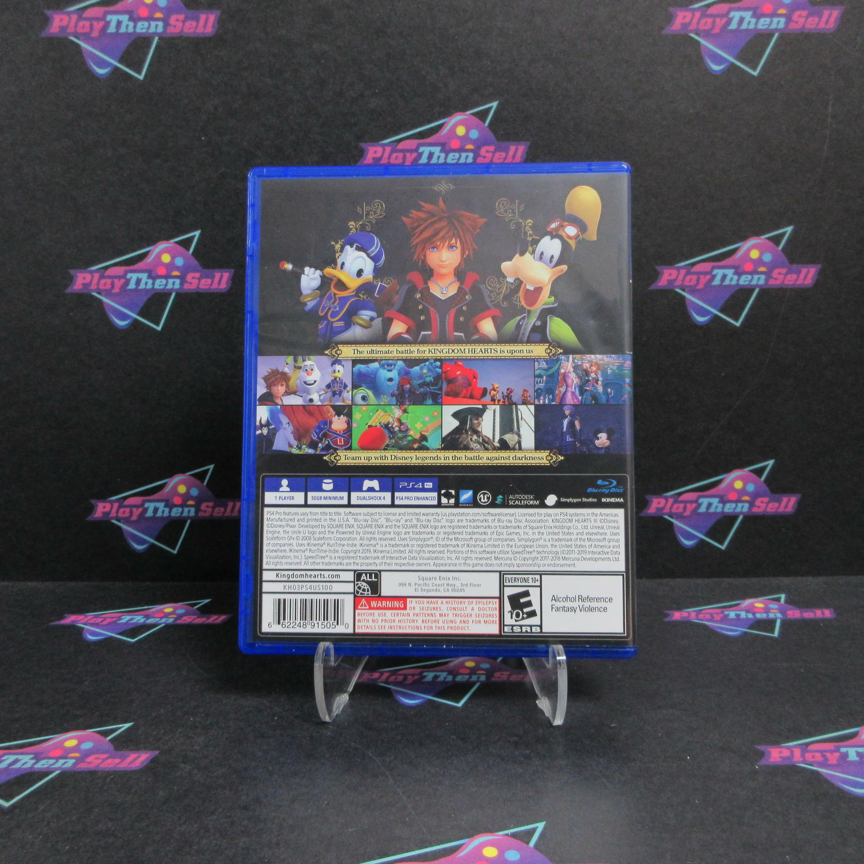 Kingdom Hearts III PS4 PlayStation 4 Complete - Excellent