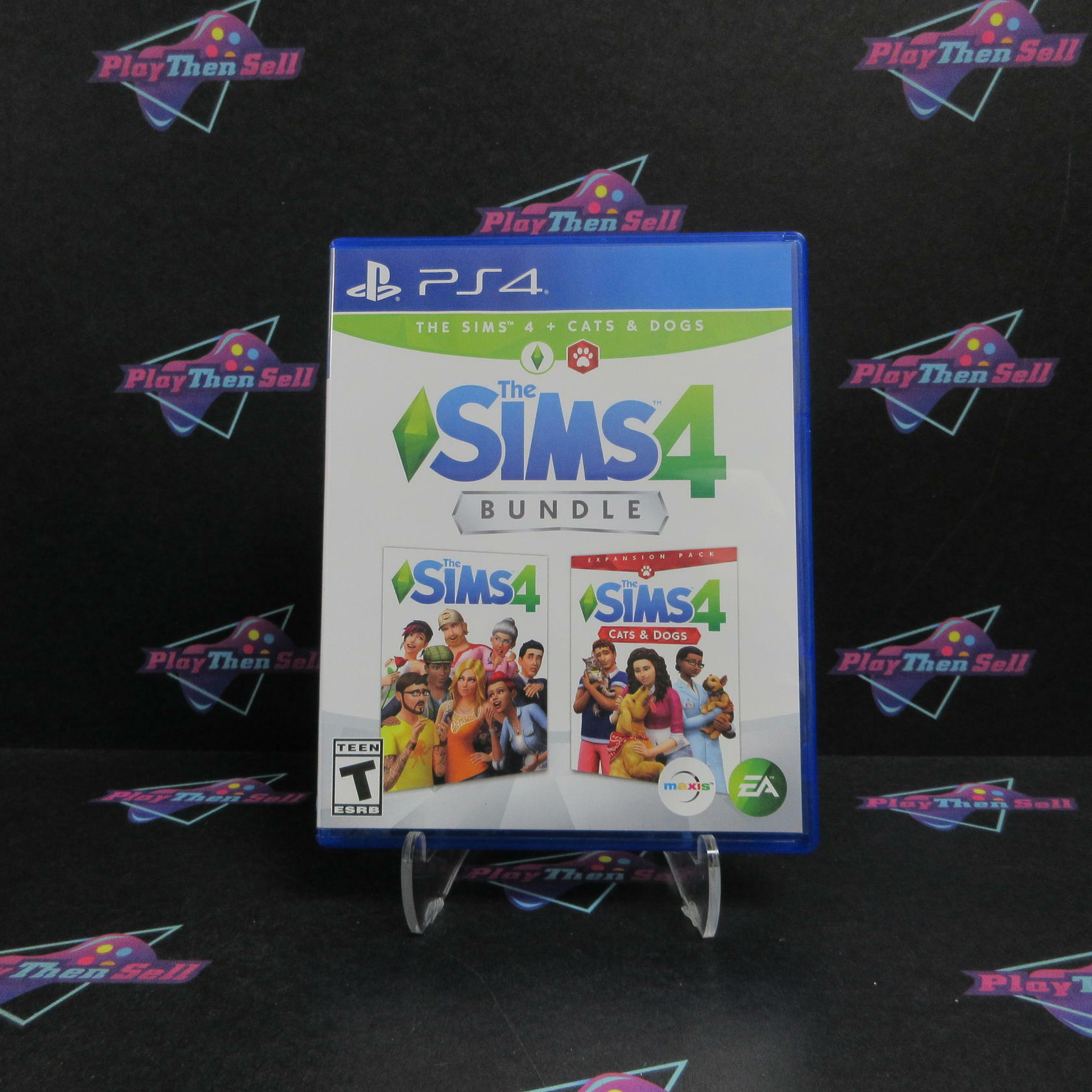 The Sims 4 Plus Cats & Dogs Bundle PS4 PlayStation 4 Complete - Excellent
