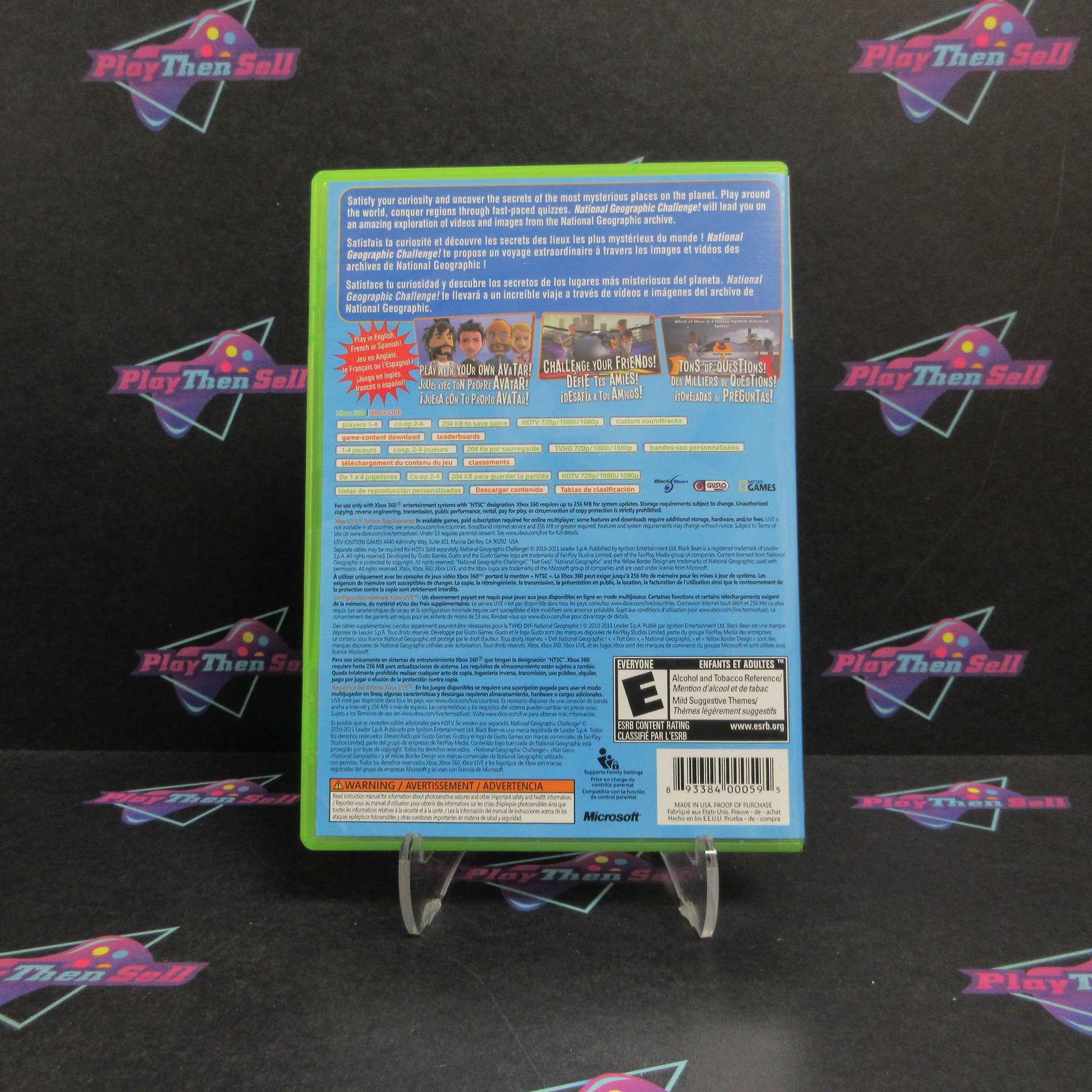 National Geographic Challenge Xbox 360 Complete - Excellent
