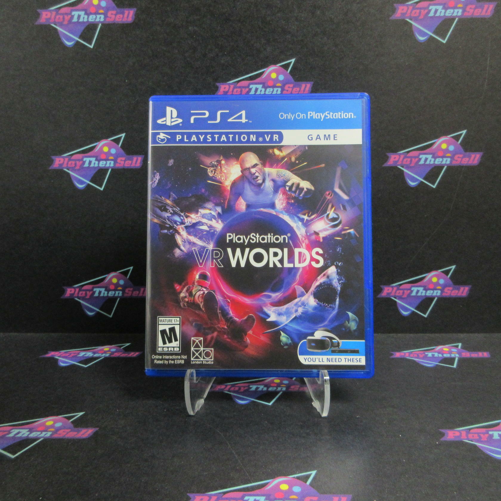 VR Worlds PS4 PlayStation 4 PSVR Complete - Excellent