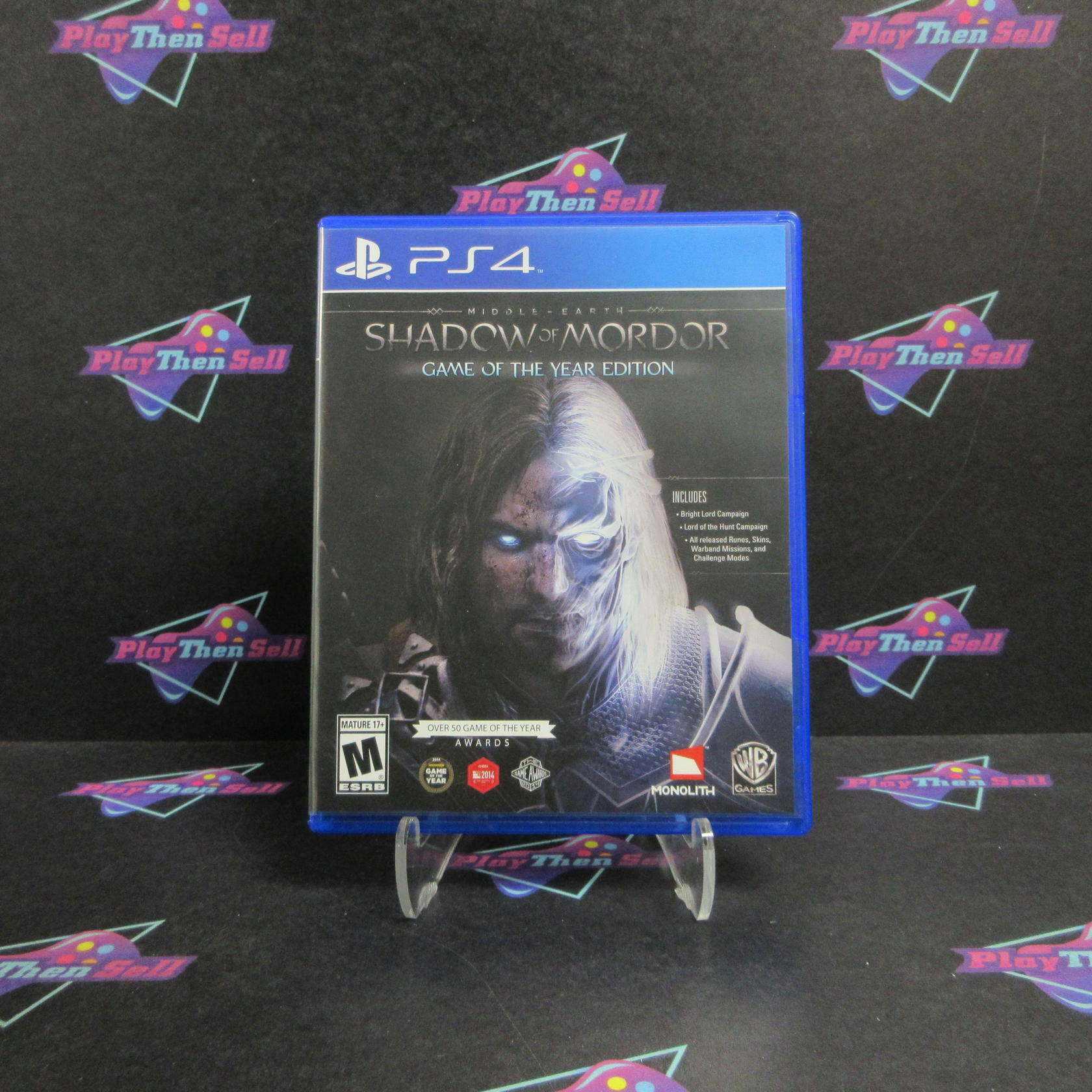 Middle Earth Shadow of Mordor GOTY PS4 PlayStation 4 Complete - Excellent