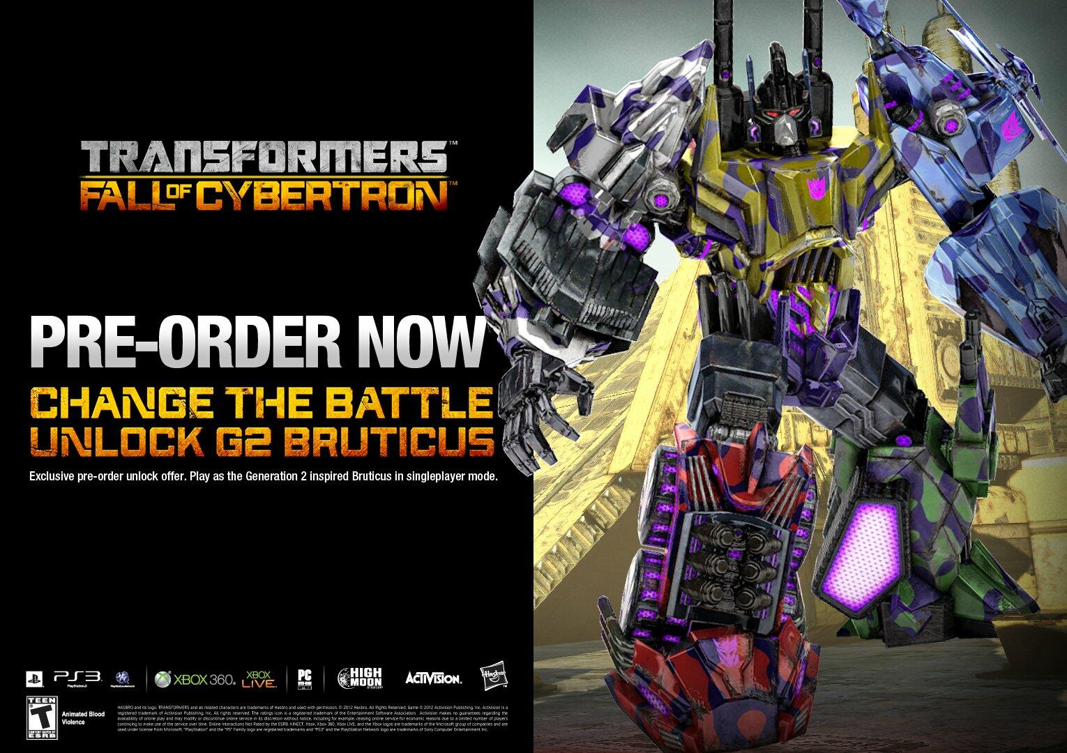 Transformers Fall of Cybertron Xbox 360 Complete - Excellent
