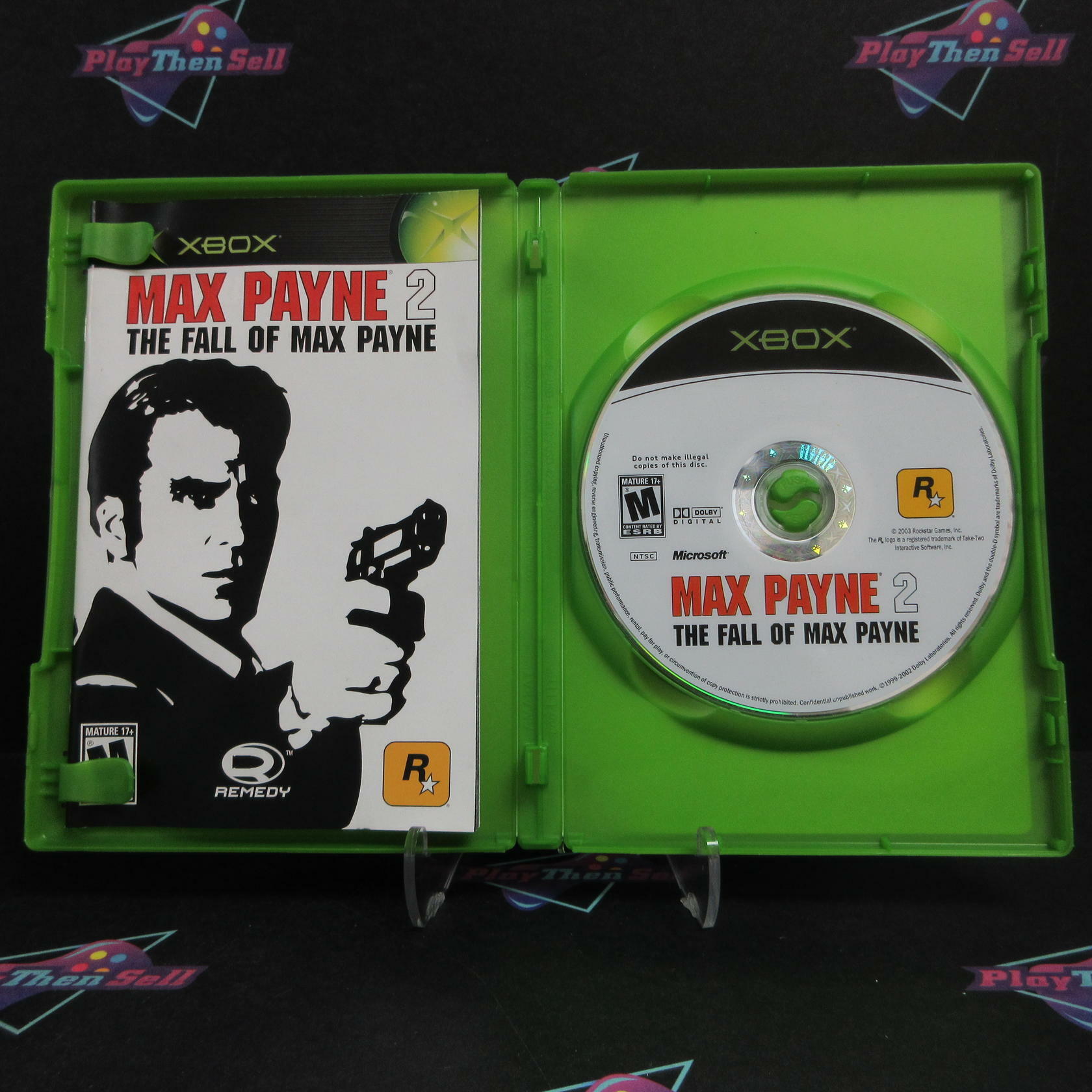 Max Payne 2 The Fall of Max Payne Xbox + Reg Card Complete - Refurbished