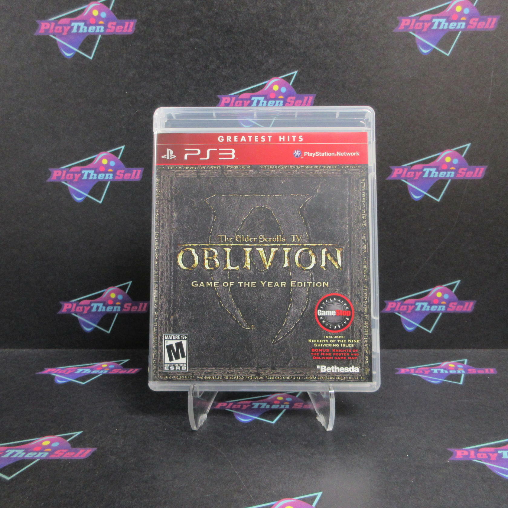 Elder Scrolls IV Oblivion GOTY GameStop PS3 PlayStation 3 GH + Maps - Excellent