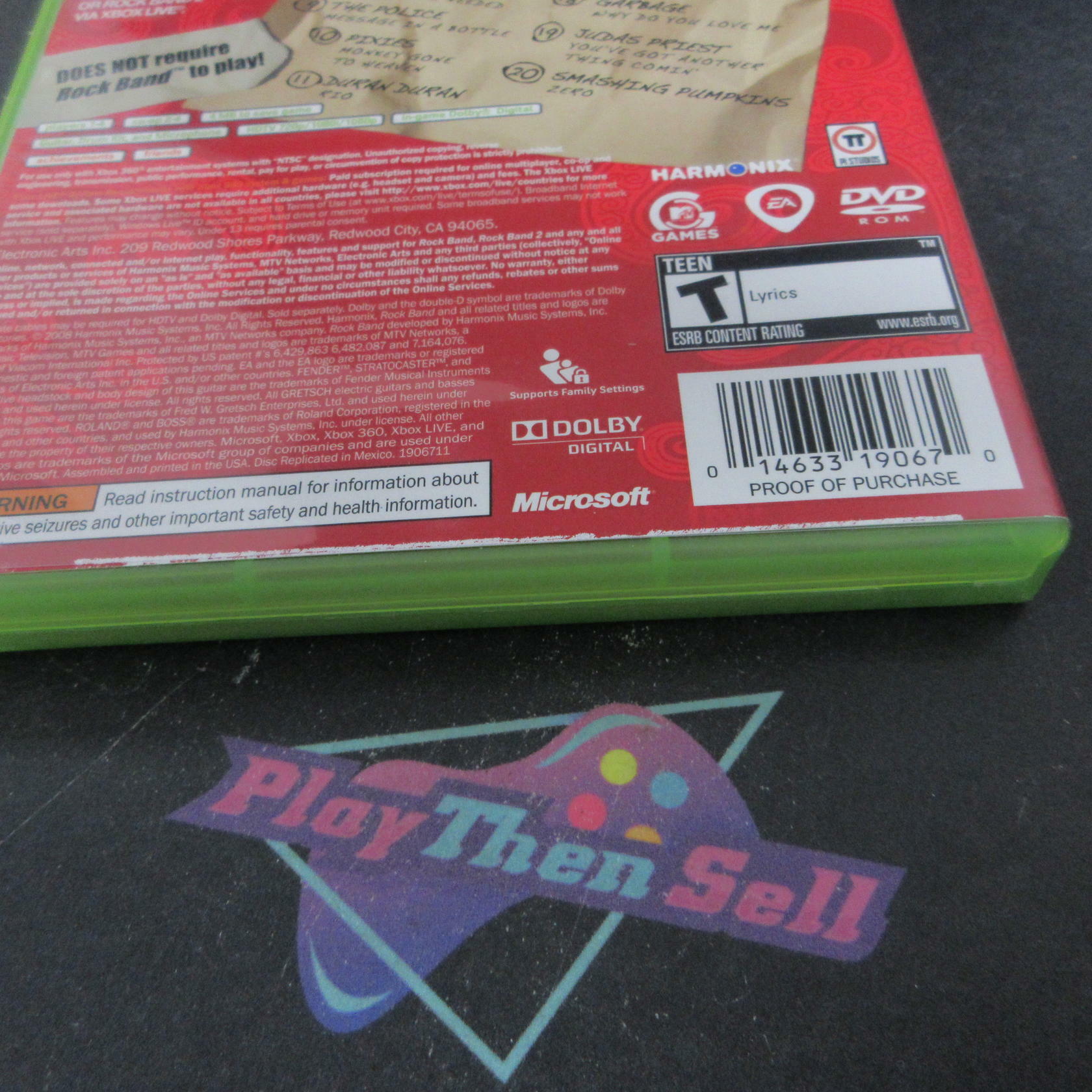Rock Band Track Pack Vol 2 Xbox 360 AD Complete CIB - Very Good