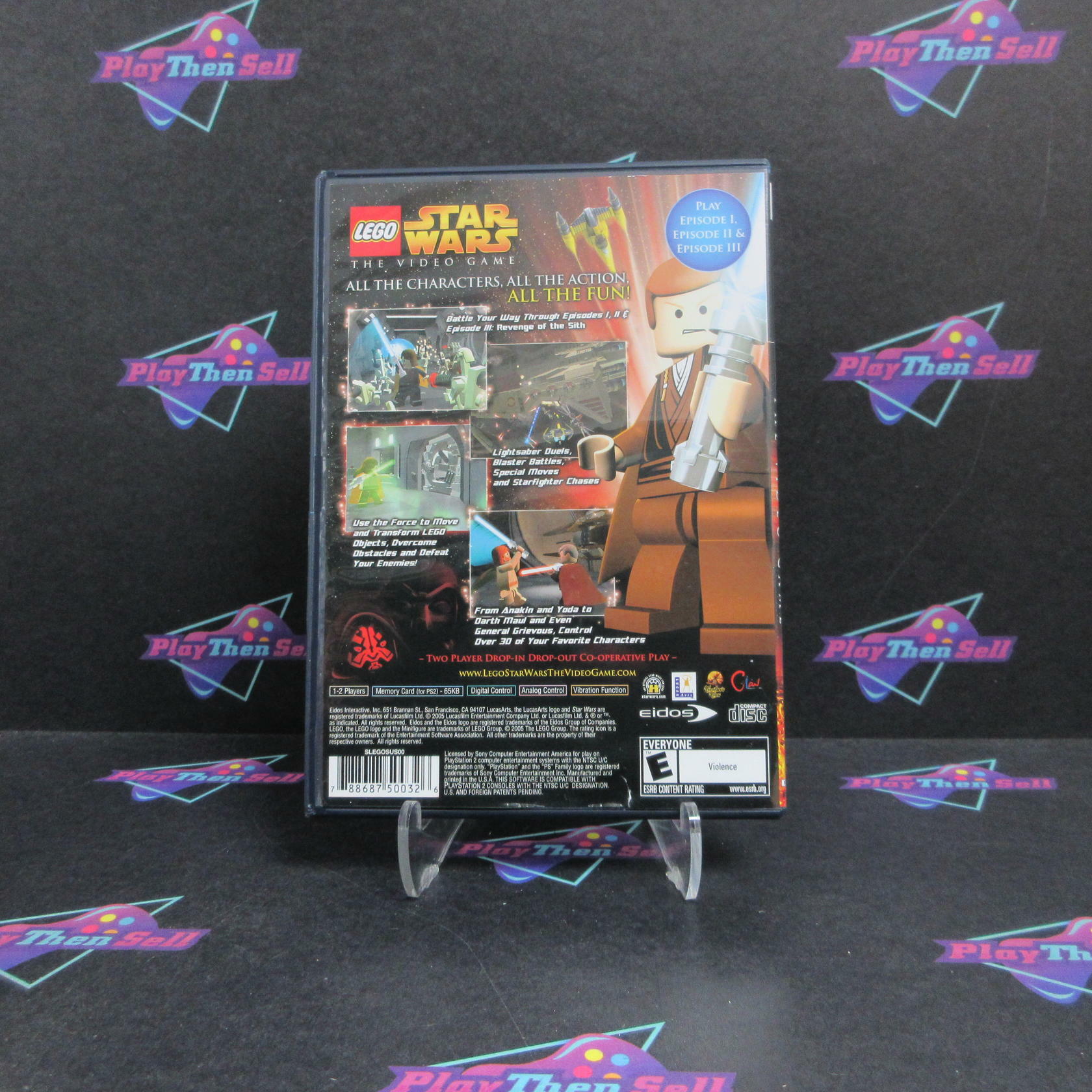 LEGO Star Wars PS2 PlayStation 2 AD + Reg Card Complete CIB - Very Good