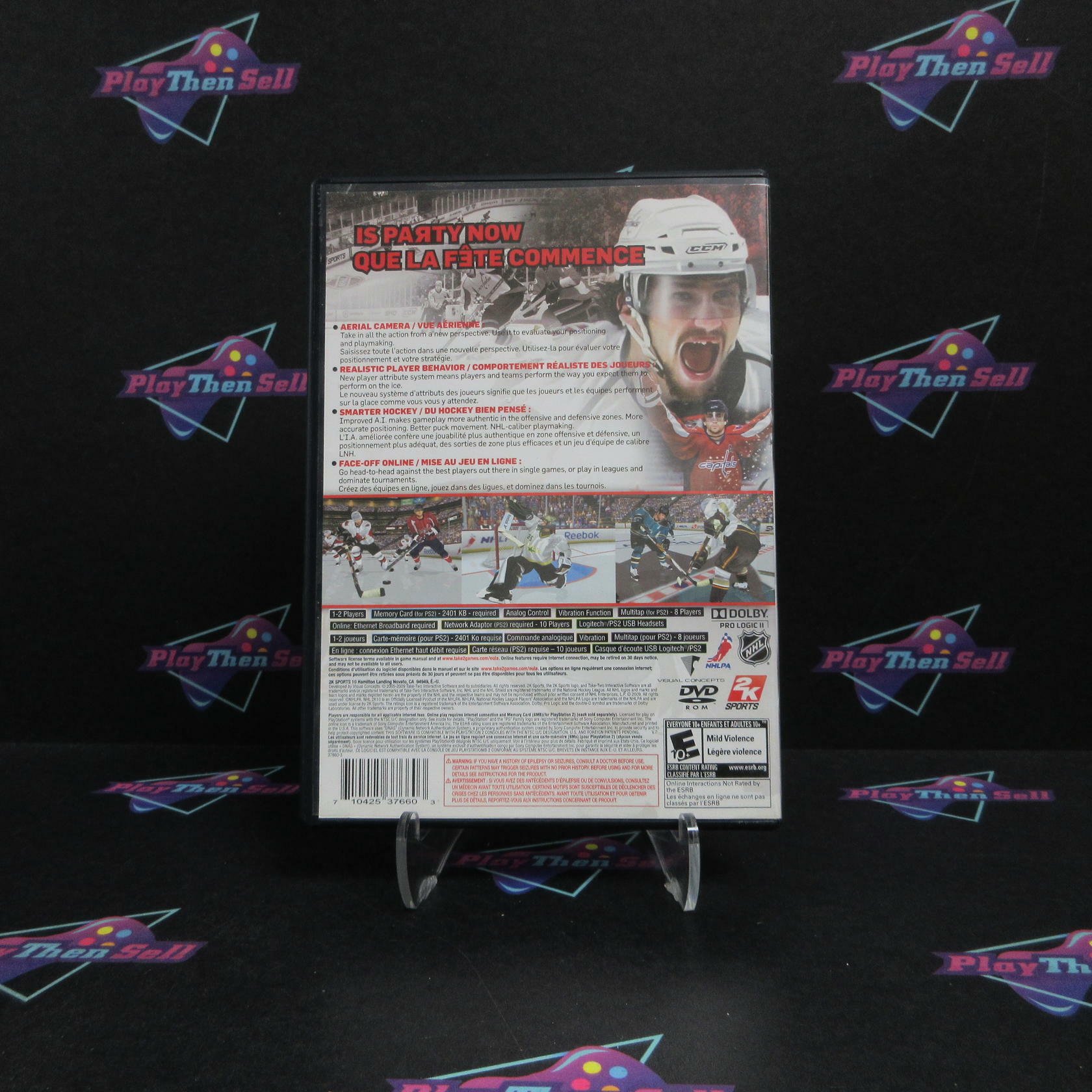 NHL 2K10 PS2 PlayStation 2 MD Complete CIB - Very Good