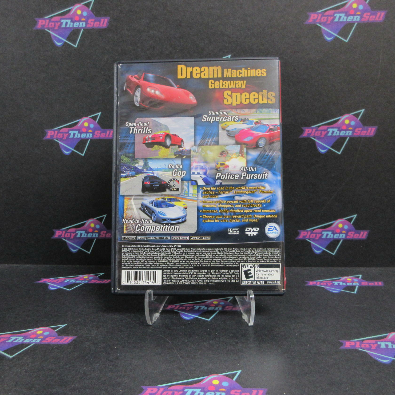 Need for Speed Hot Pursuit 2 PS2 PlayStation 2 GH MD Complete CIB - Very Good