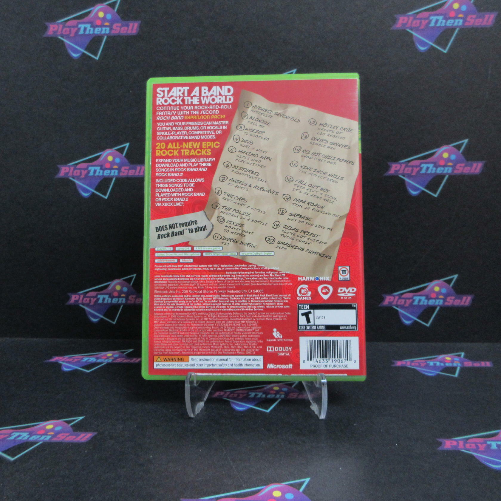 Rock Band Track Pack Vol 2 Xbox 360 AD Complete CIB - Very Good