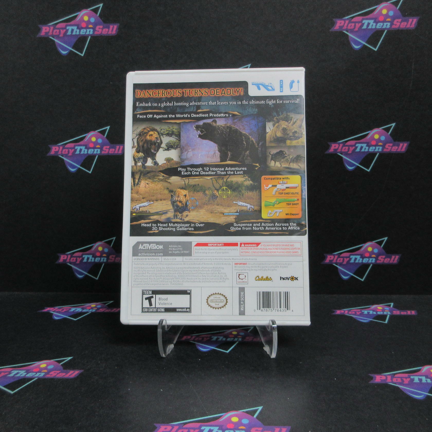 Cabela's Dangerous Hunts 2011 Nintendo Wii AD/NM - Very Good