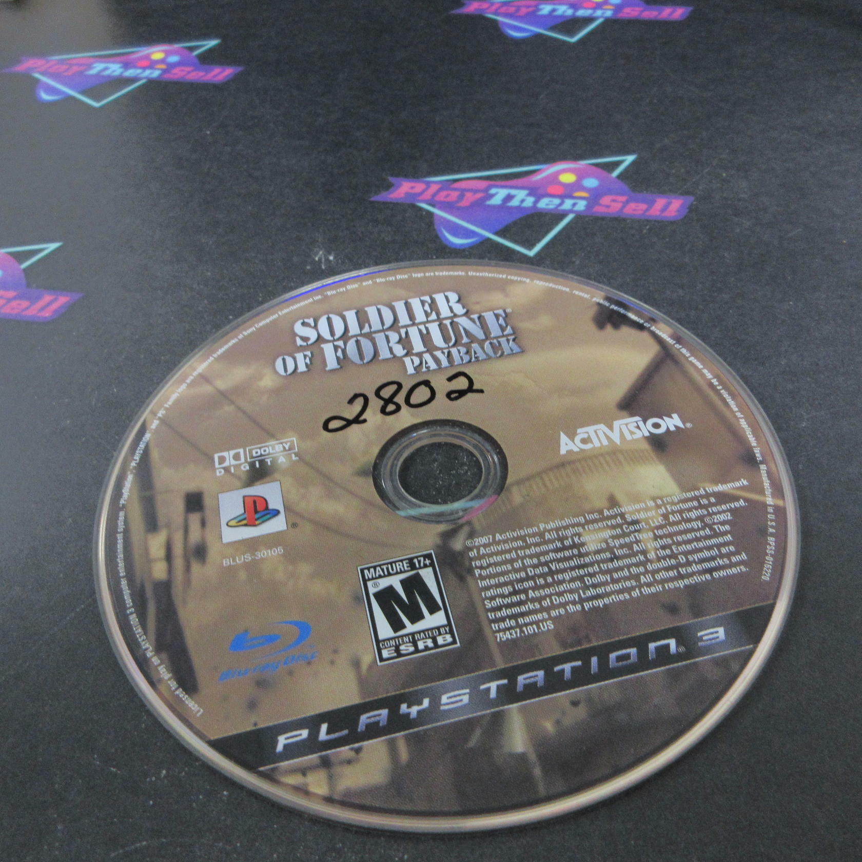 Soldier Of Fortune Payback PS3 PlayStation 3 DD Complete CIB - Very Good