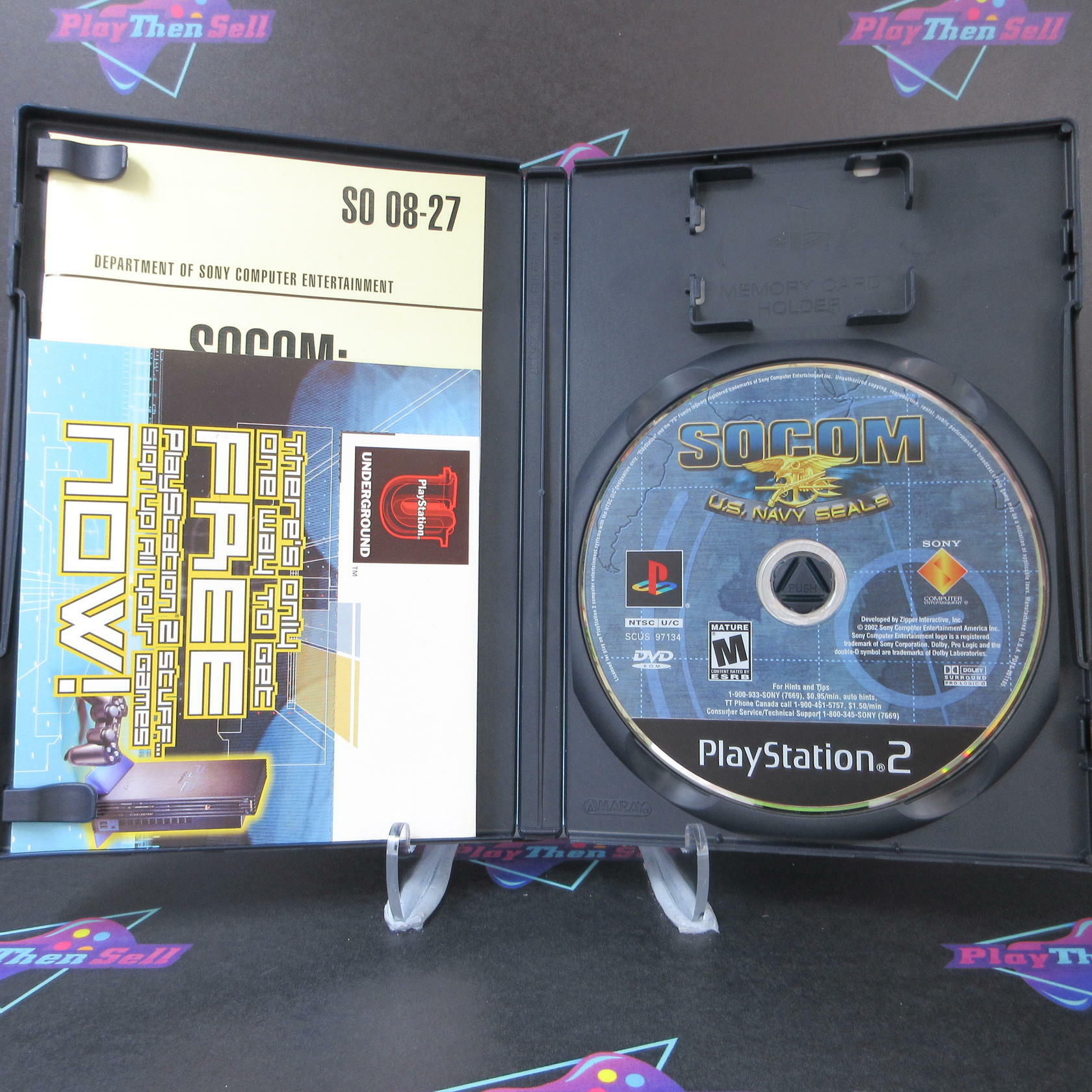 SOCOM US Navy Seals PS2 PlayStation 2 DD Complete - Very Good