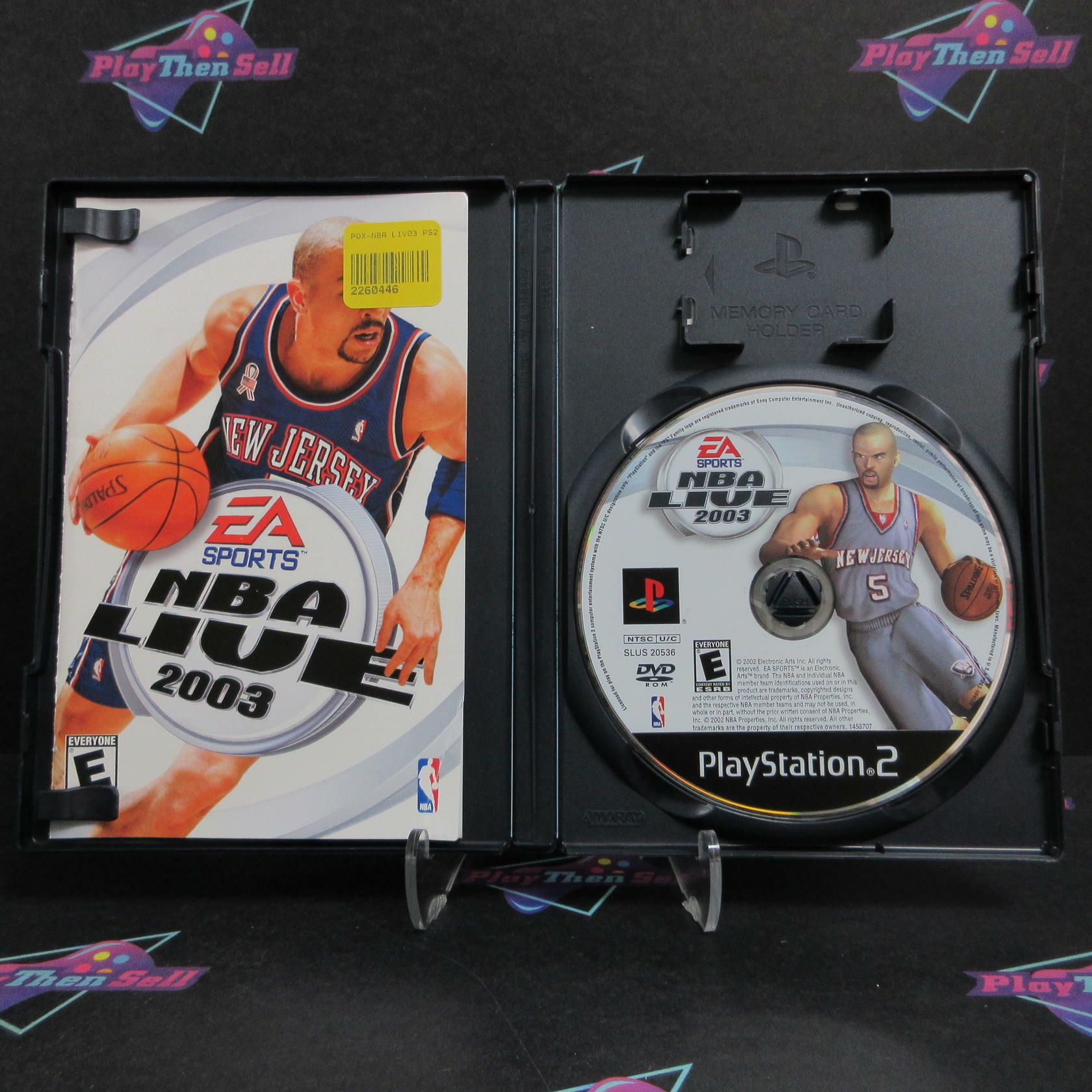NBA Live 2003 PS2 PlayStation 2 MD Complete CIB - Very Good