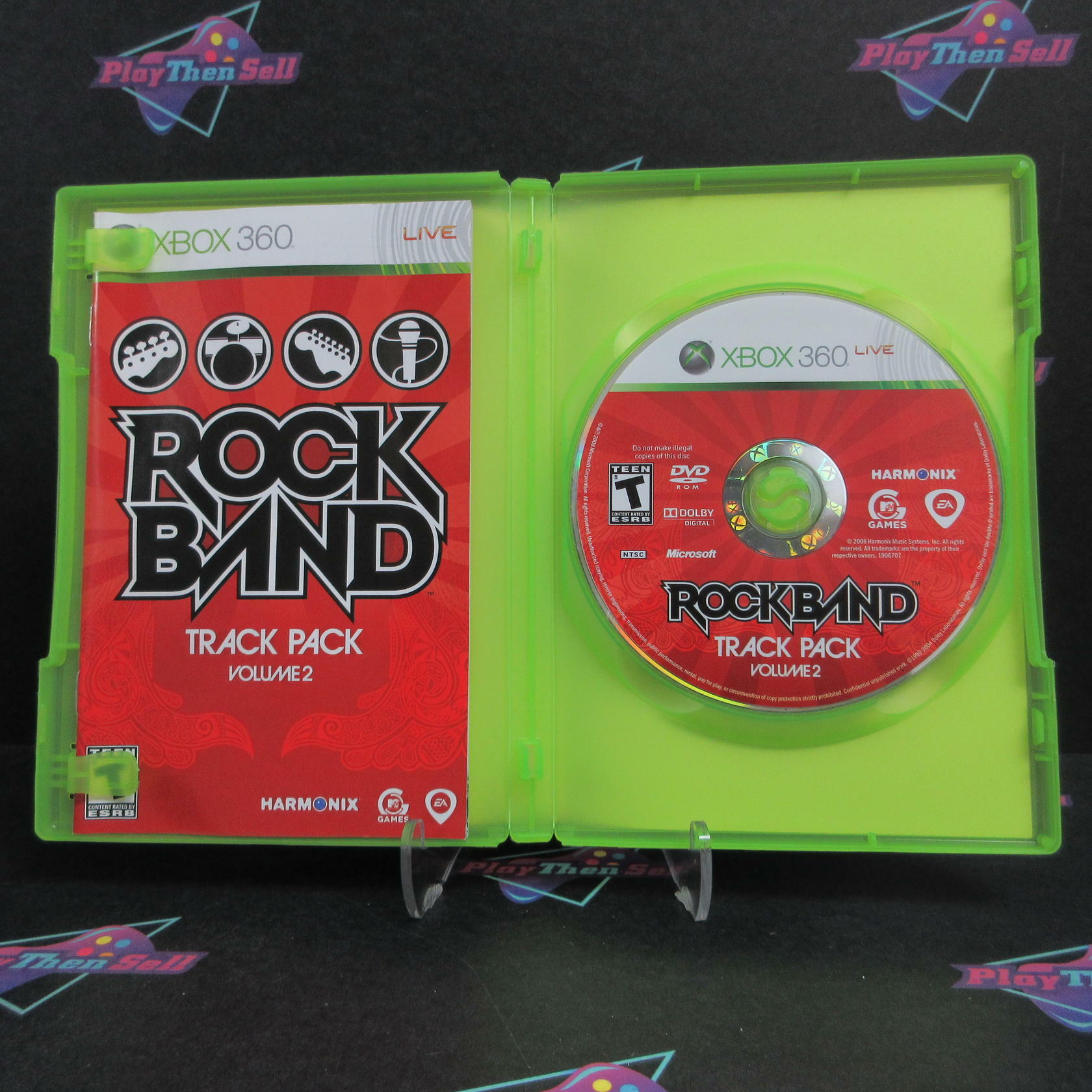 Rock Band Track Pack Vol 2 Xbox 360 AD Complete CIB - Very Good