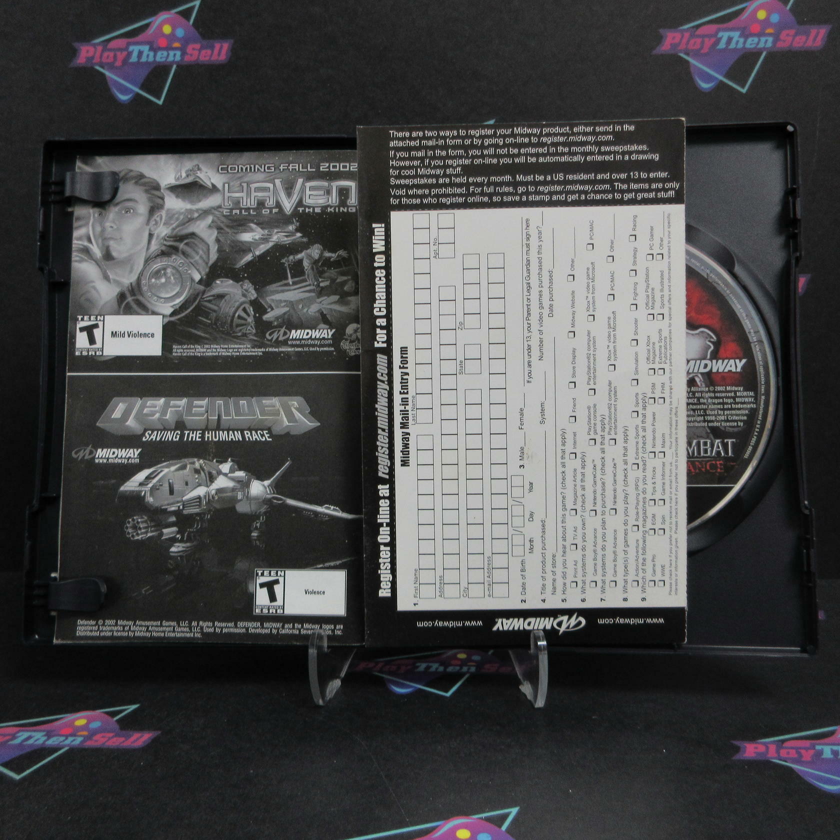 Mortal Kombat Deadly Alliance PS2 PlayStation 2 MD + Reg Card Complete CIB - Very Good