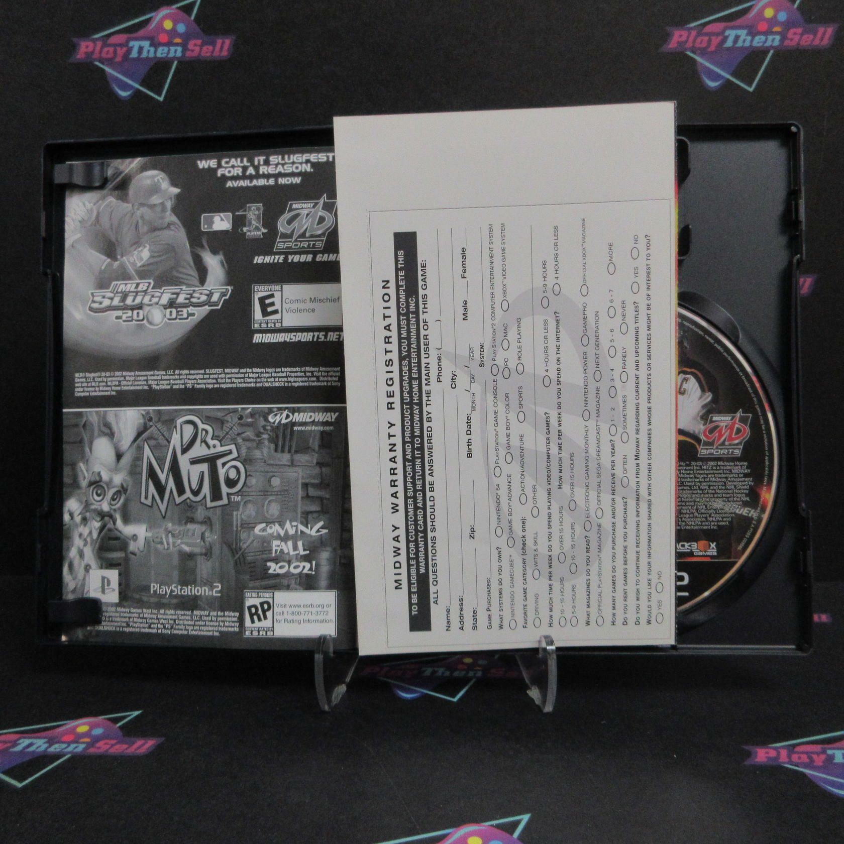 NHL Hitz 2003 PS2 PlayStation 2 AD/DD + Reg Card Complete CIB - Very Good