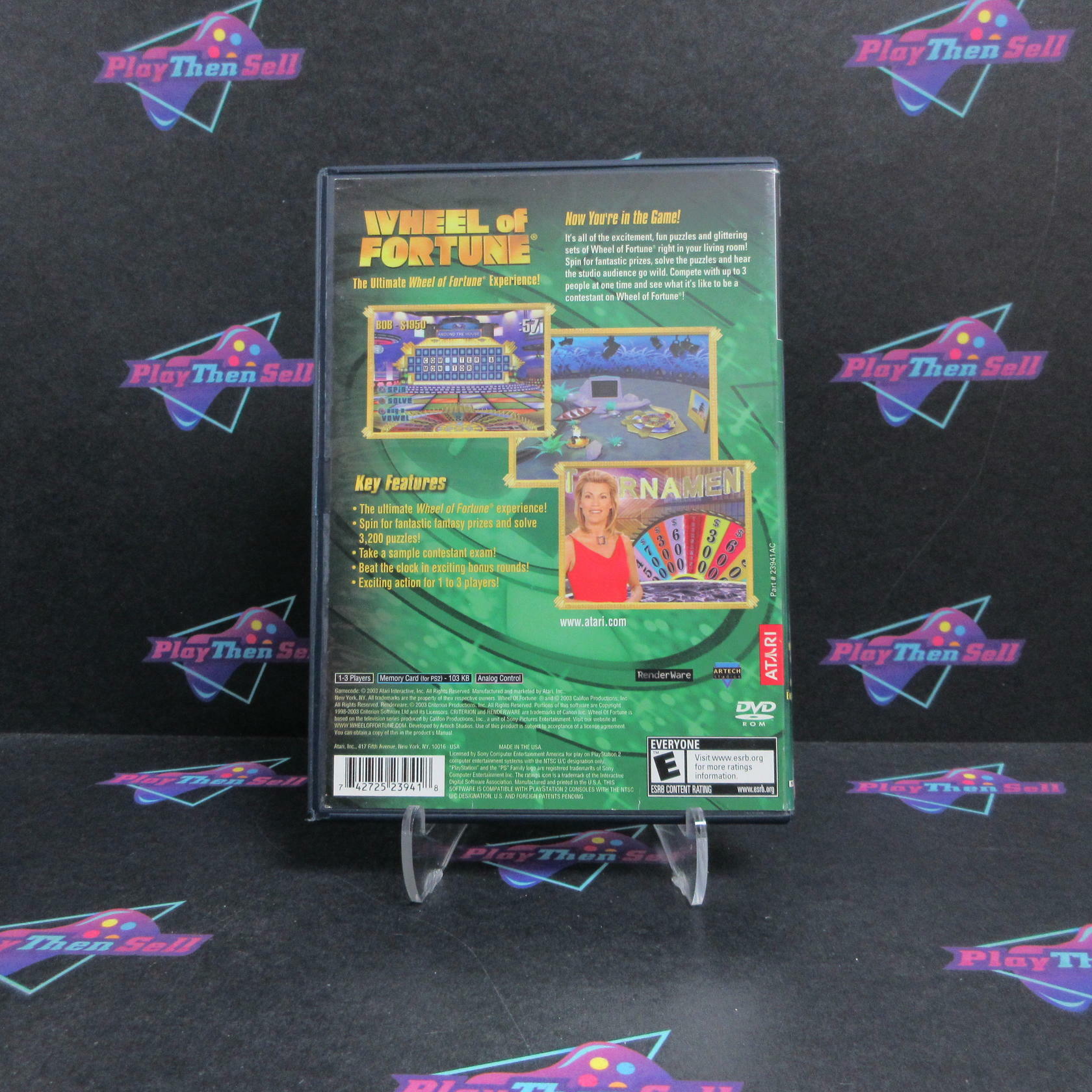 Wheel of Fortune PS2 PlayStation 2 AD Complete CIB - Very Good