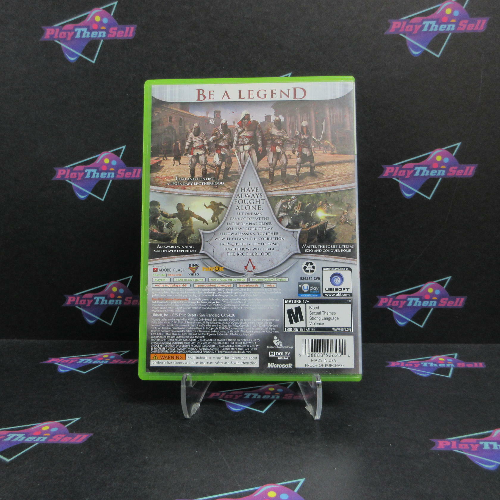 Assassin's Creed Brotherhood Xbox 360 MD Complete CIB - Very Good