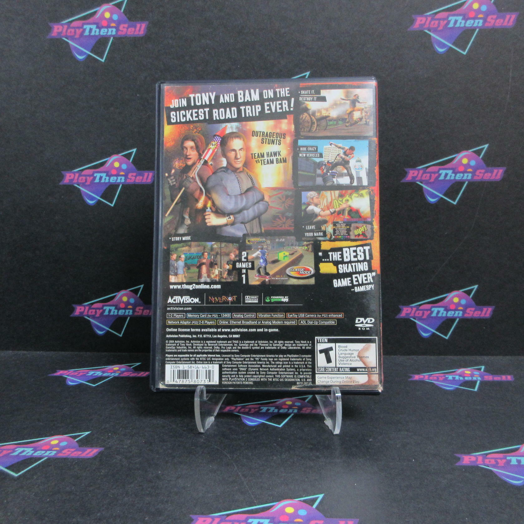 Tony Hawk's Underground 2 PS2 PlayStation 2 GH AD/MD Complete CIB - Very Good