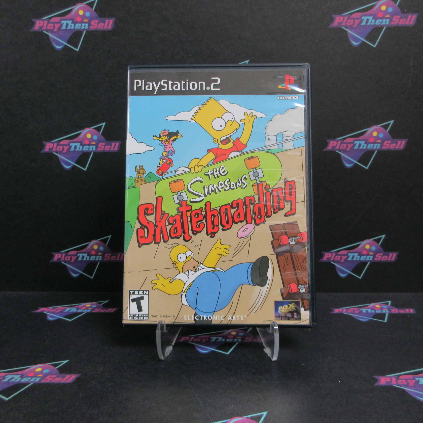 The Simpson's Skateboarding PS2 PlayStation 2 MD Complete CIB - Very Good