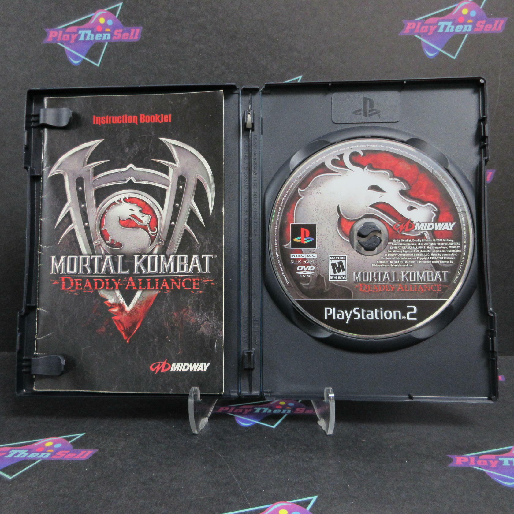 Mortal Kombat Deadly Alliance PS2 PlayStation 2 MD + Reg Card Complete CIB - Very Good