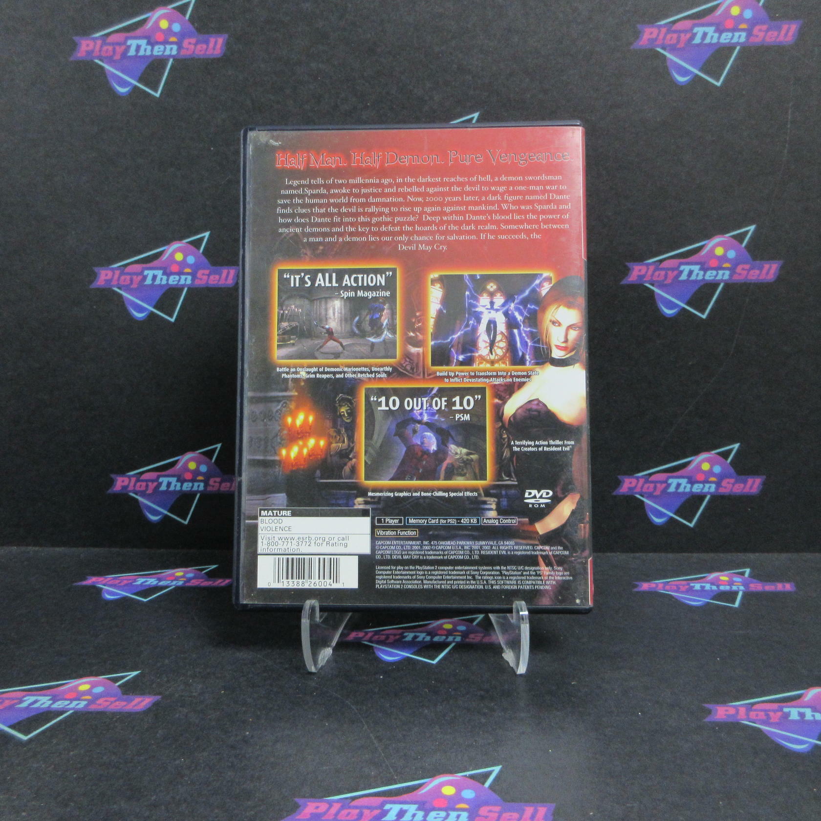 Devil May Cry PS2 PlayStation 2 GH AD Complete CIB - Very Good