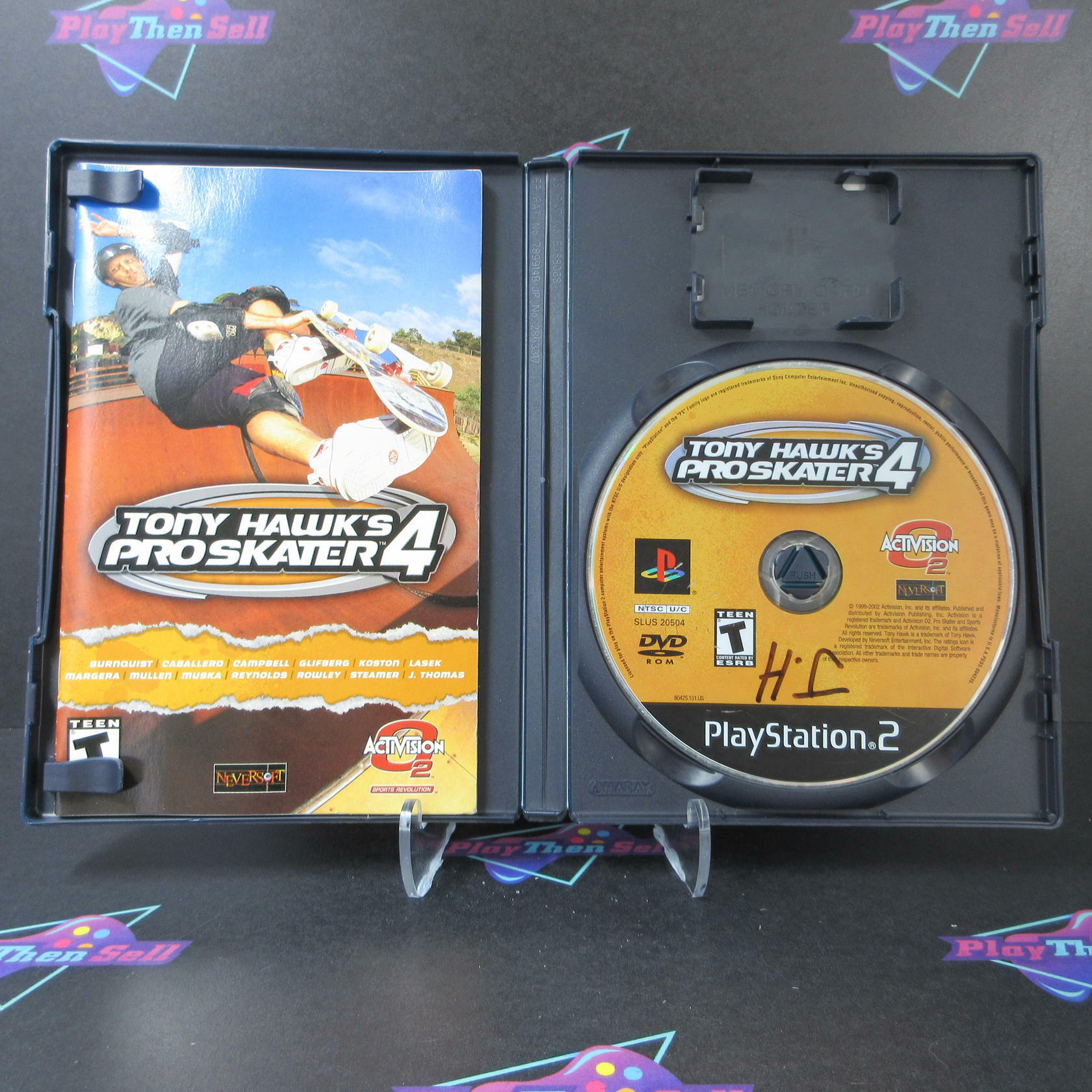 Tony Hawk's Pro Skater 4 PS2 PlayStation 2 AD/DD + Reg Card Complete CIB - Very Good