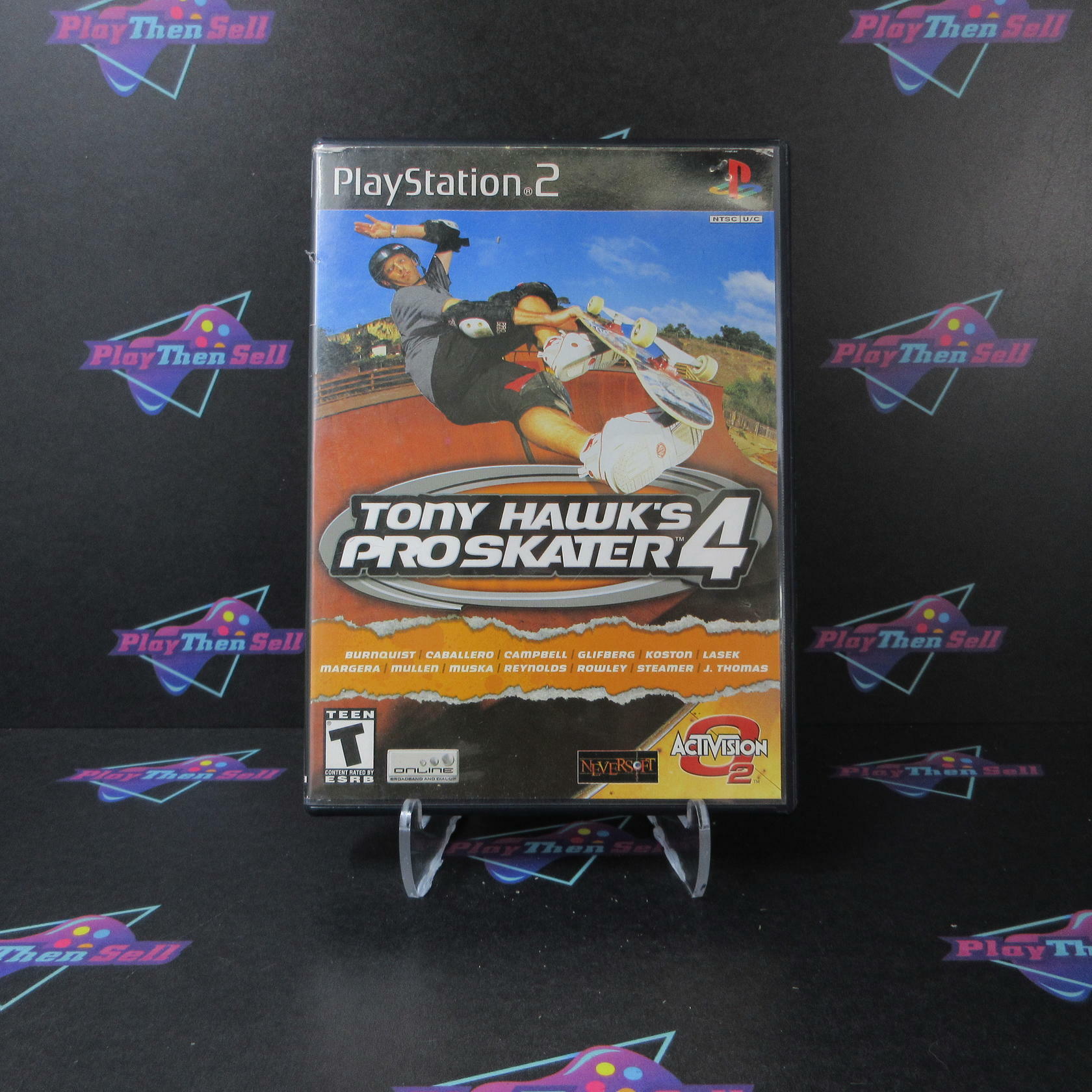 Tony Hawk's Pro Skater 4 PS2 PlayStation 2 AD/DD + Reg Card Complete CIB - Very Good