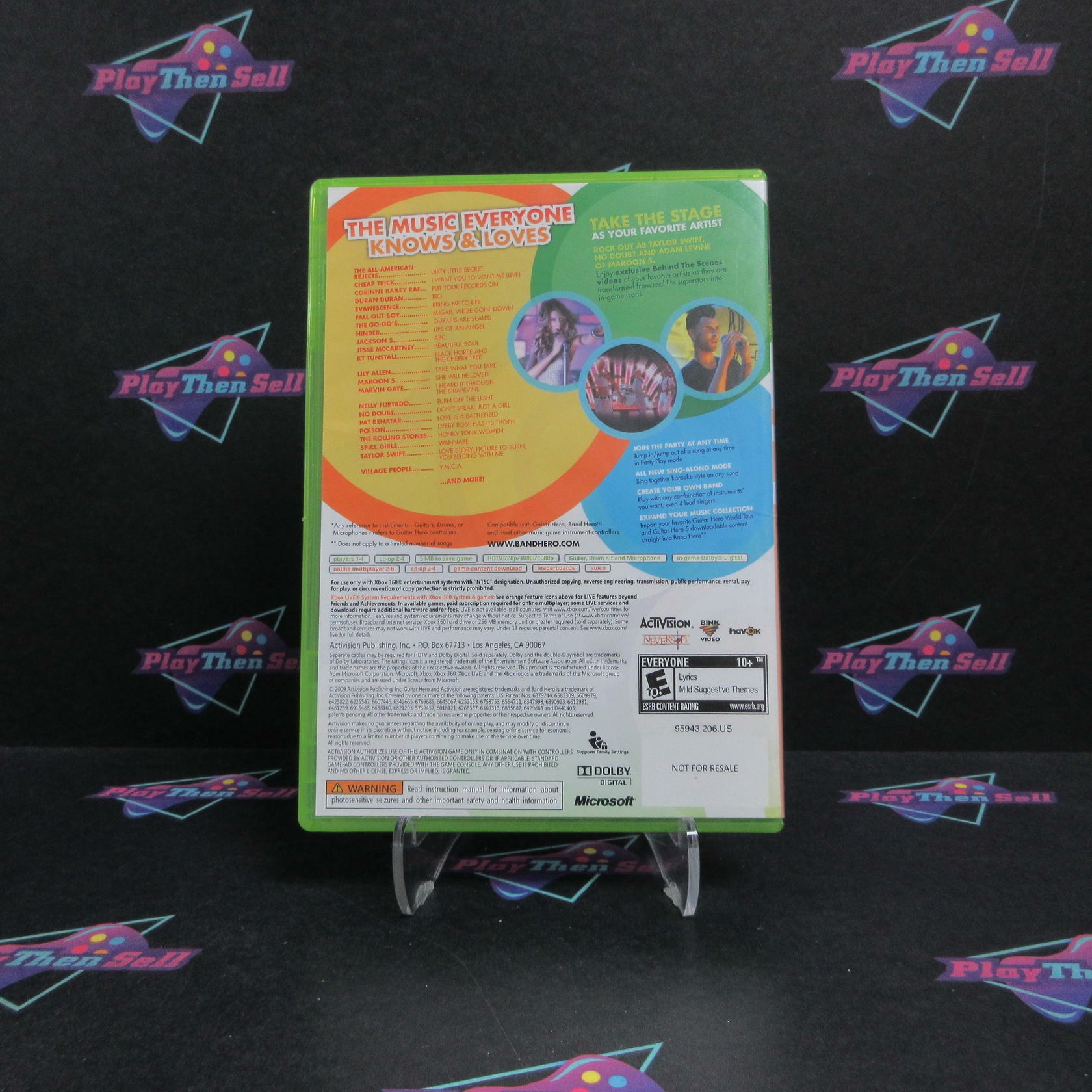 Band Hero Xbox 360 DD Complete CIB - Very Good