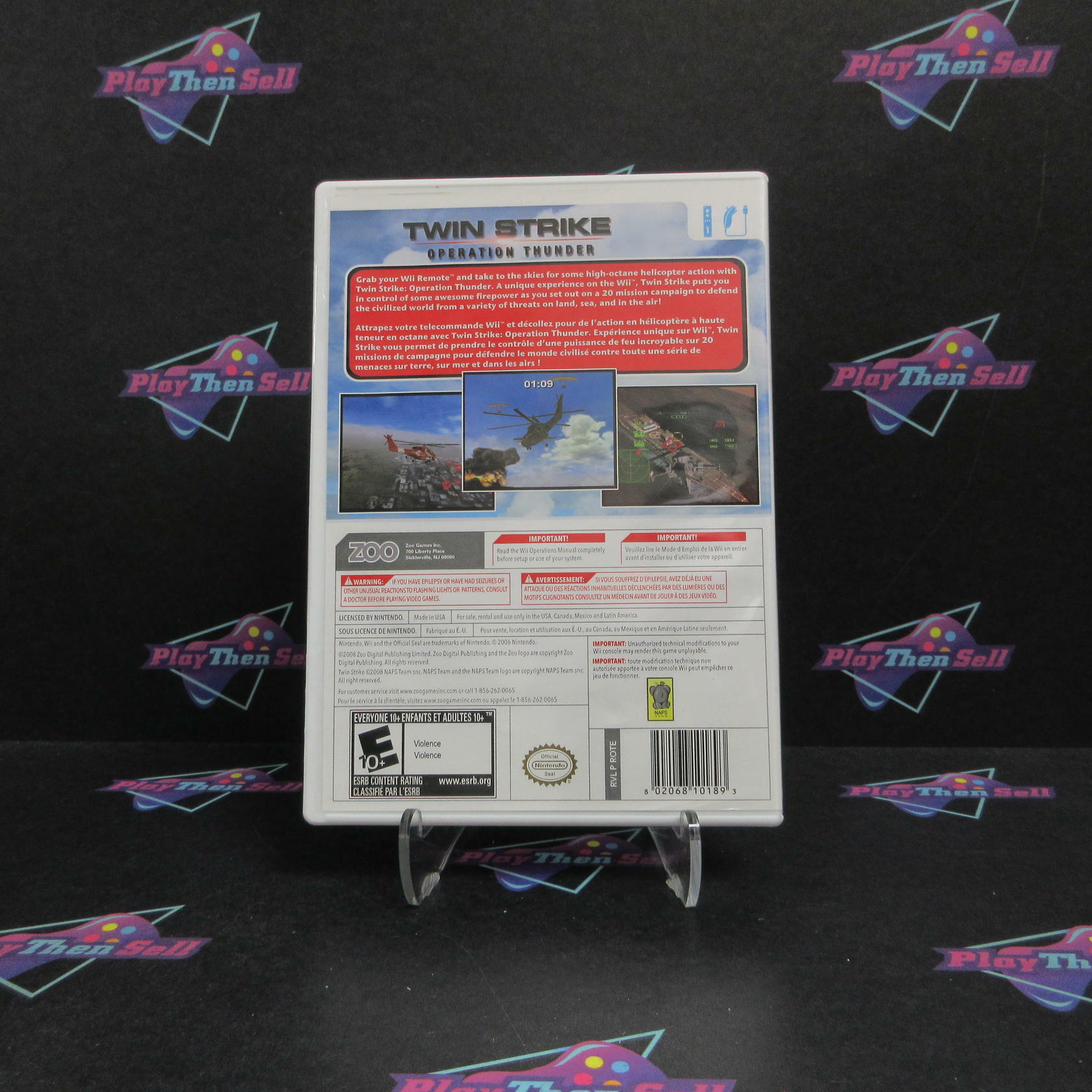 Twin Strike Operation Thunder Nintendo Wii Complete - Refurbished