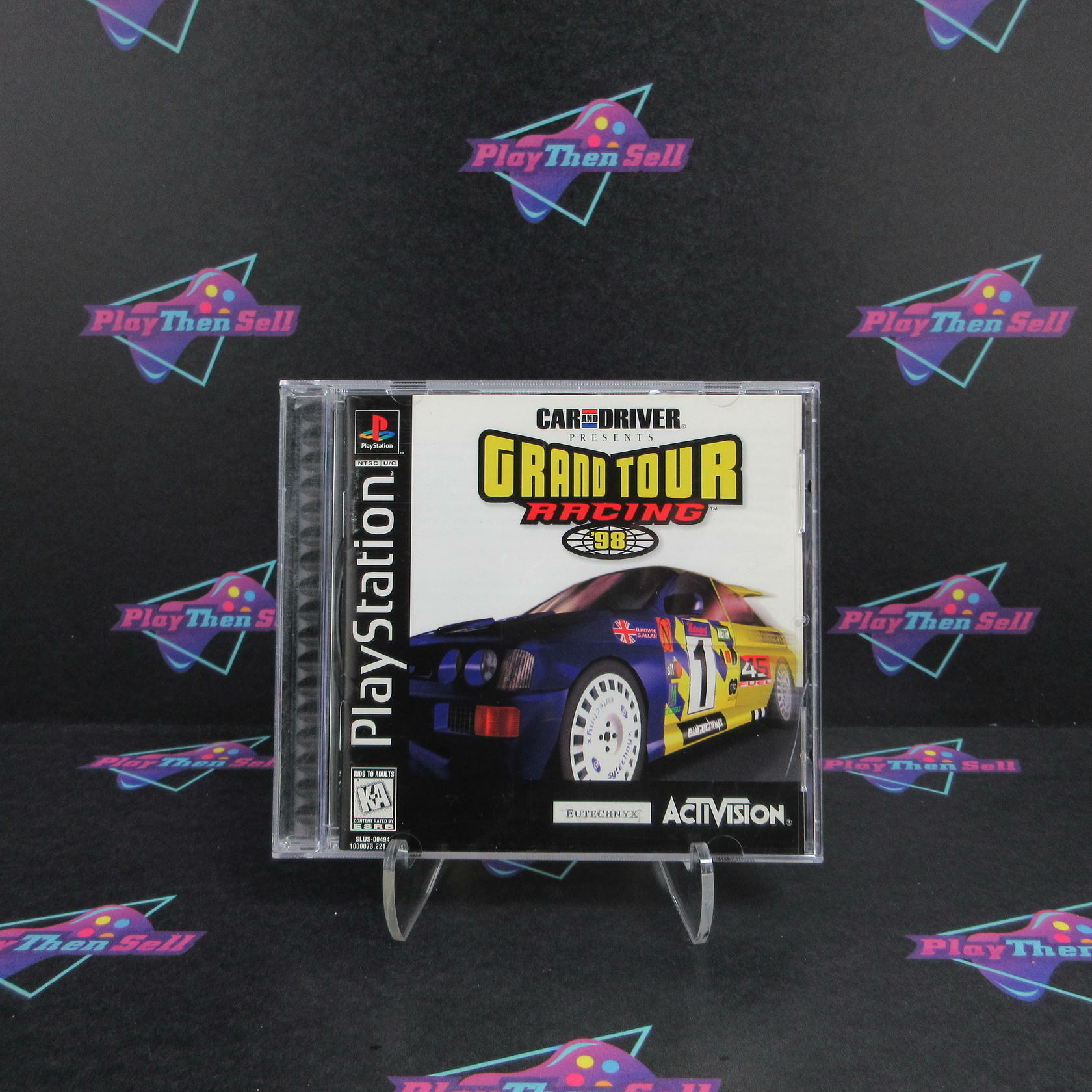Grand Tour Racing 98 PS1 PlayStation 1 + Reg Card Complete - Excellent