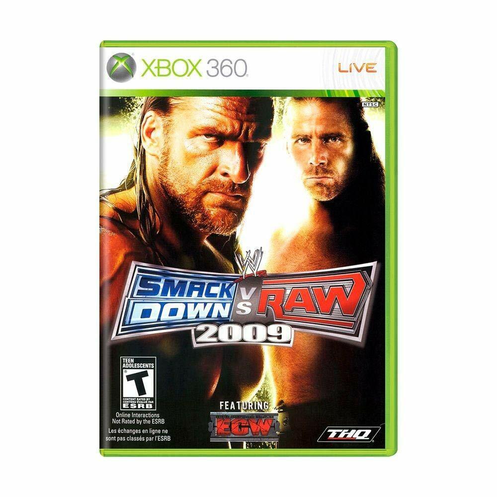 WWE Smackdown vs Raw 2009 Xbox 360 Complete - Excellent