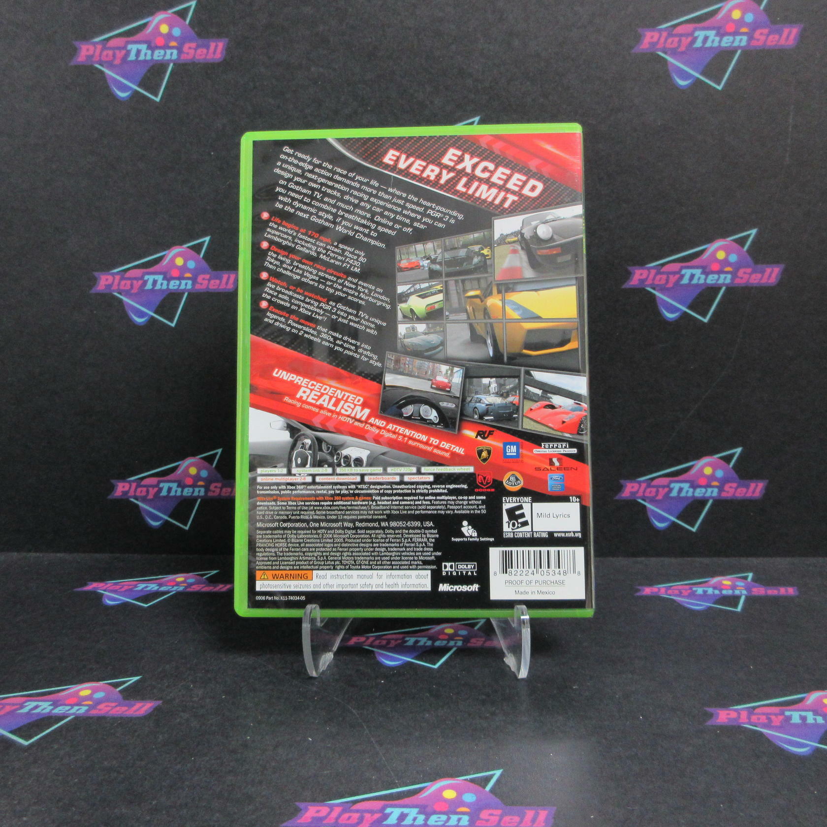 Project Gotham Racing 3 Xbox 360 PH Complete - Excellent