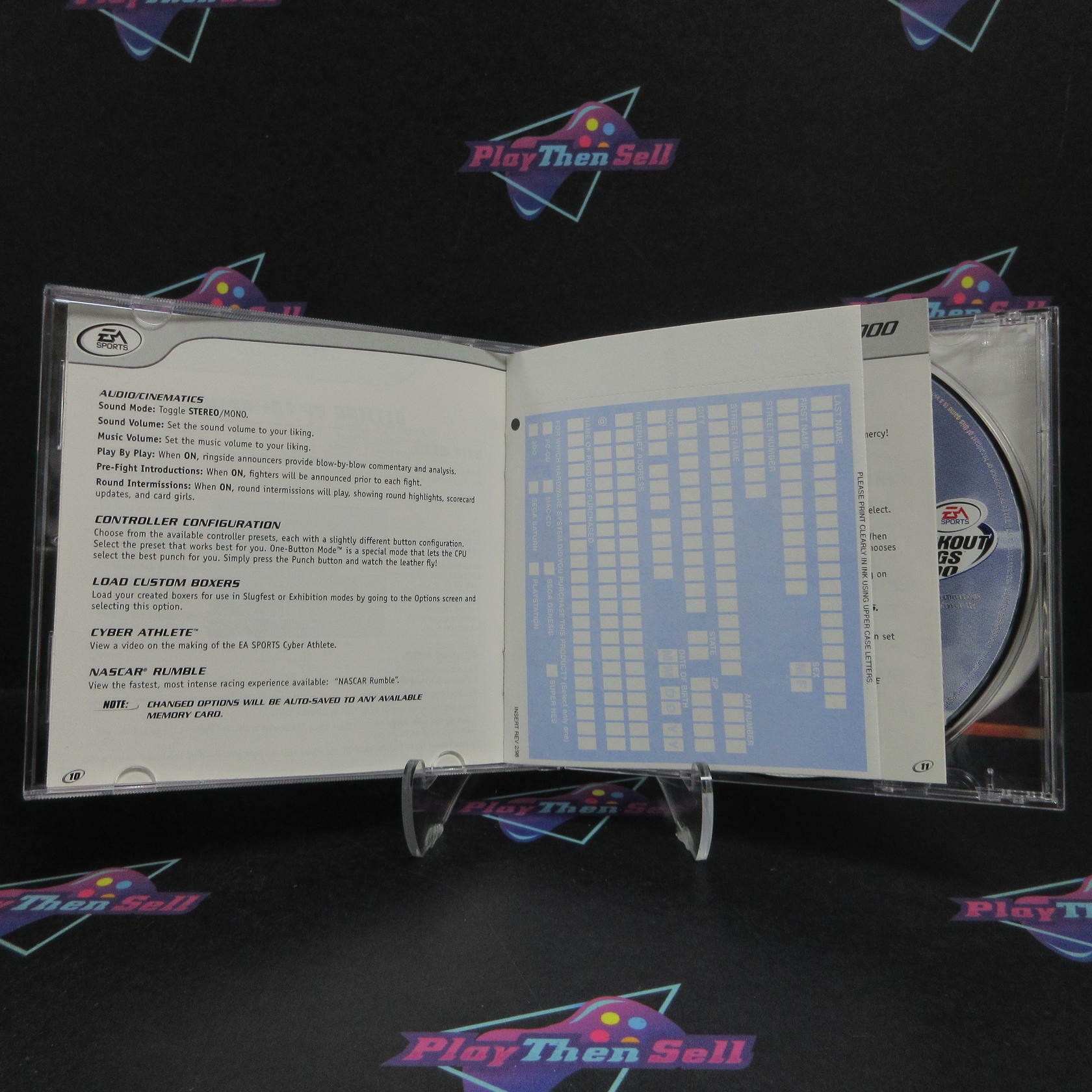 Knockout Kings 2000 PS1 PlayStation 1 + Reg Card Complete - Excellent