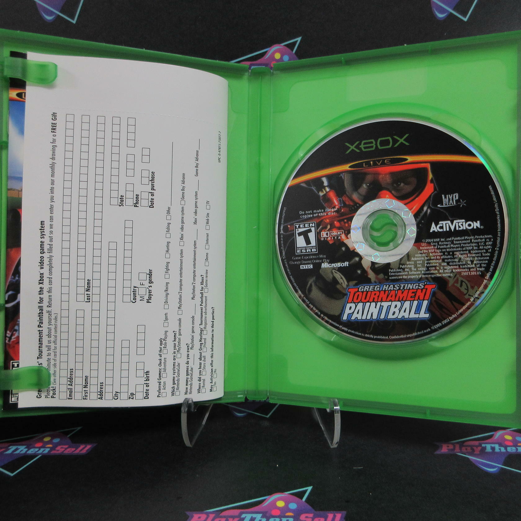 Greg Hastings' Tournament Paintball Xbox + Reg Card - Refurbished