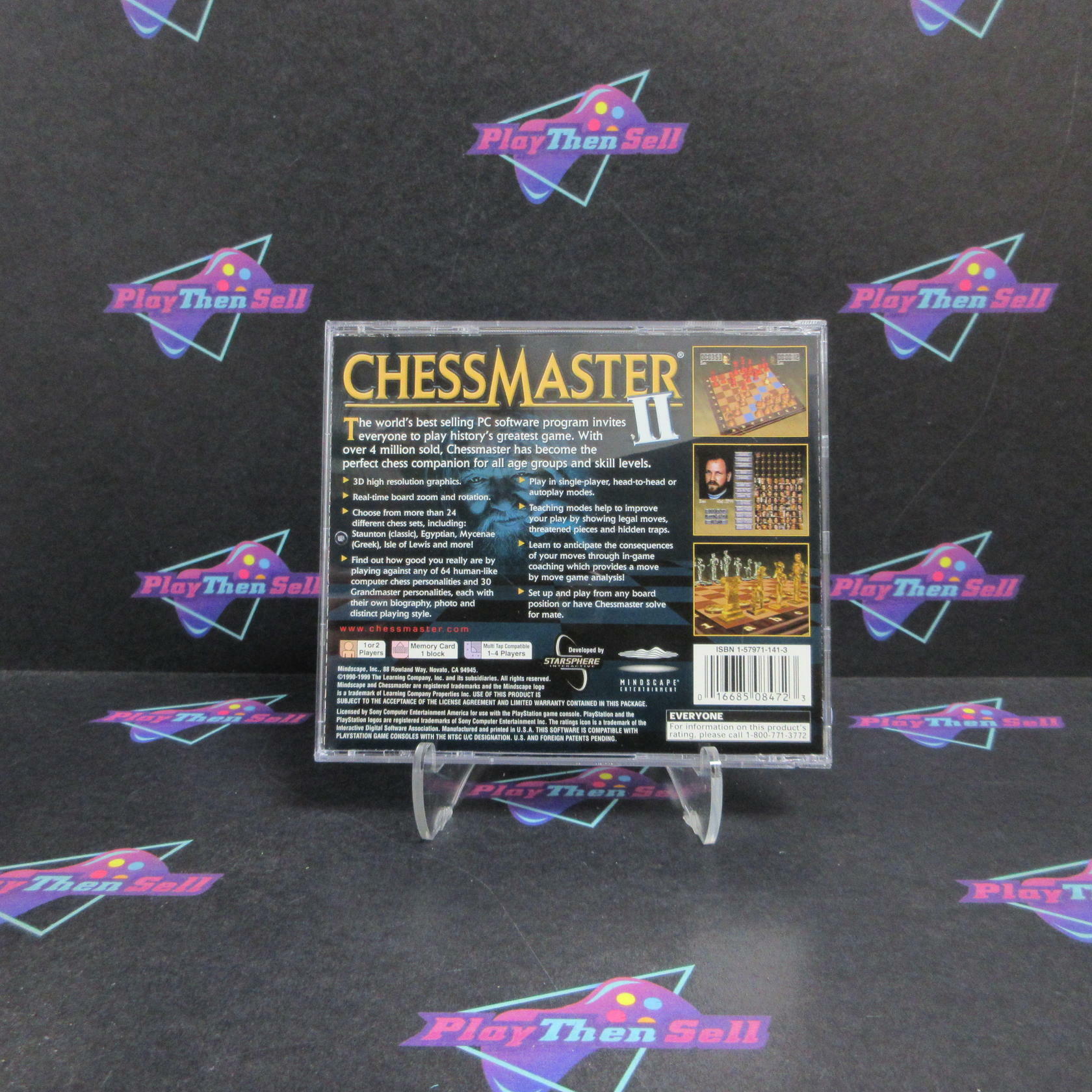 Chessmaster II 2 PS1 PlayStation 1 + Reg Card Complete - Excellent