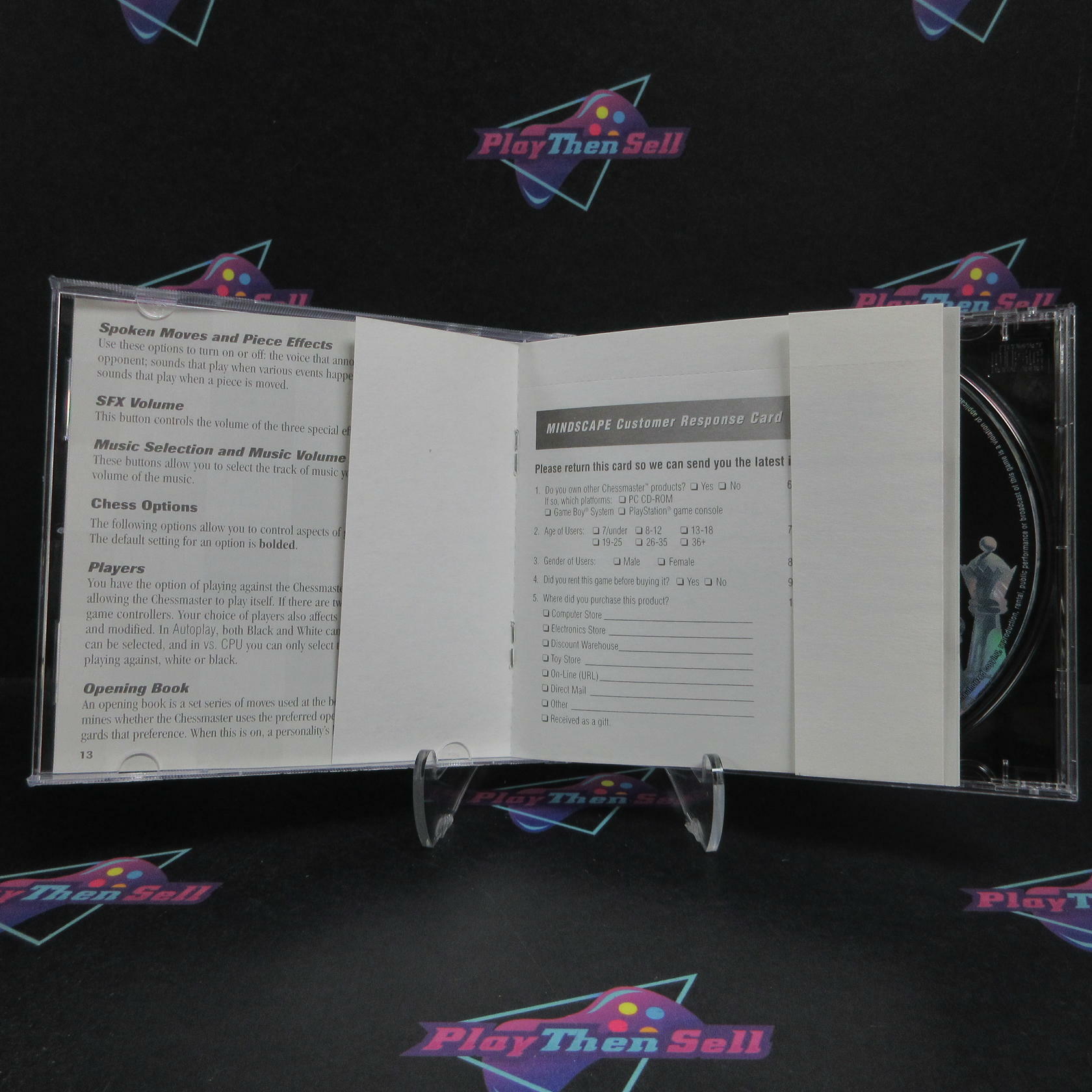Chessmaster II 2 PS1 PlayStation 1 + Reg Card Complete - Excellent